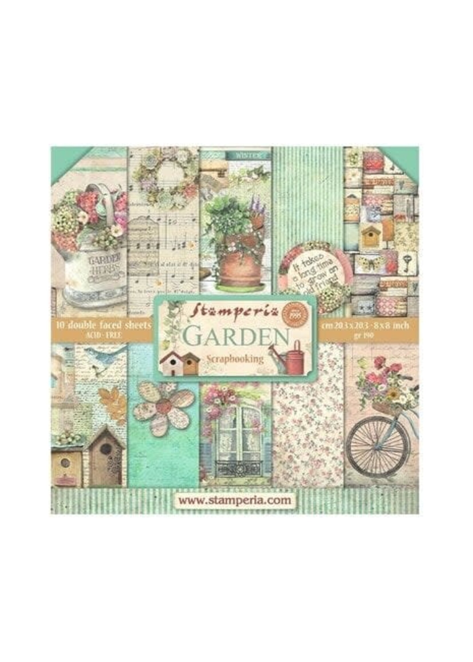 Garden 8x8 Inch Paper Pack (SBBS104)