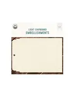 Travel Journal Light Chipboard Embellishments 6x6 Inch Album Base (P13-TRJ-57)