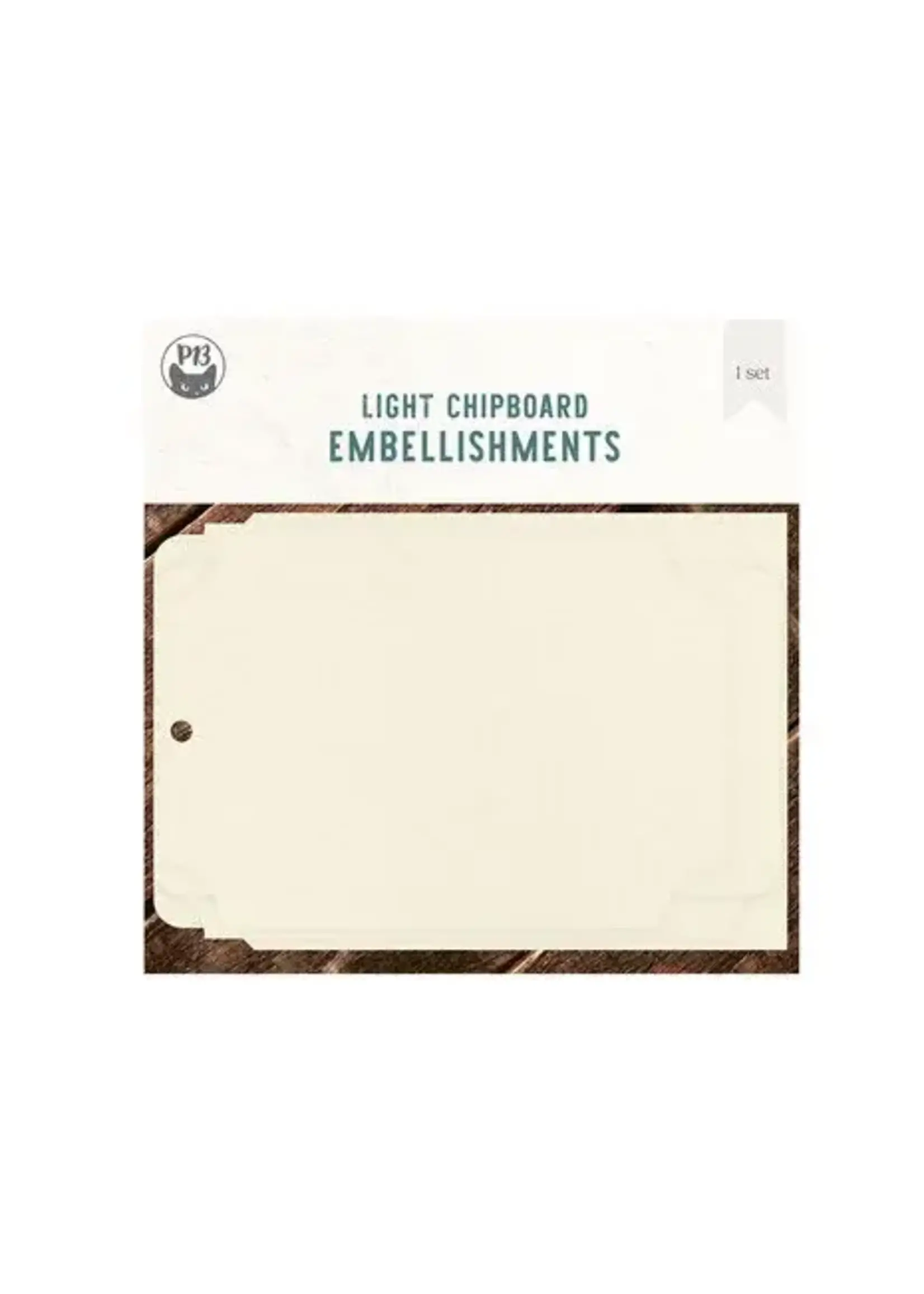 Travel Journal Light Chipboard Embellishments 6x6 Inch Album Base (P13-TRJ-57)