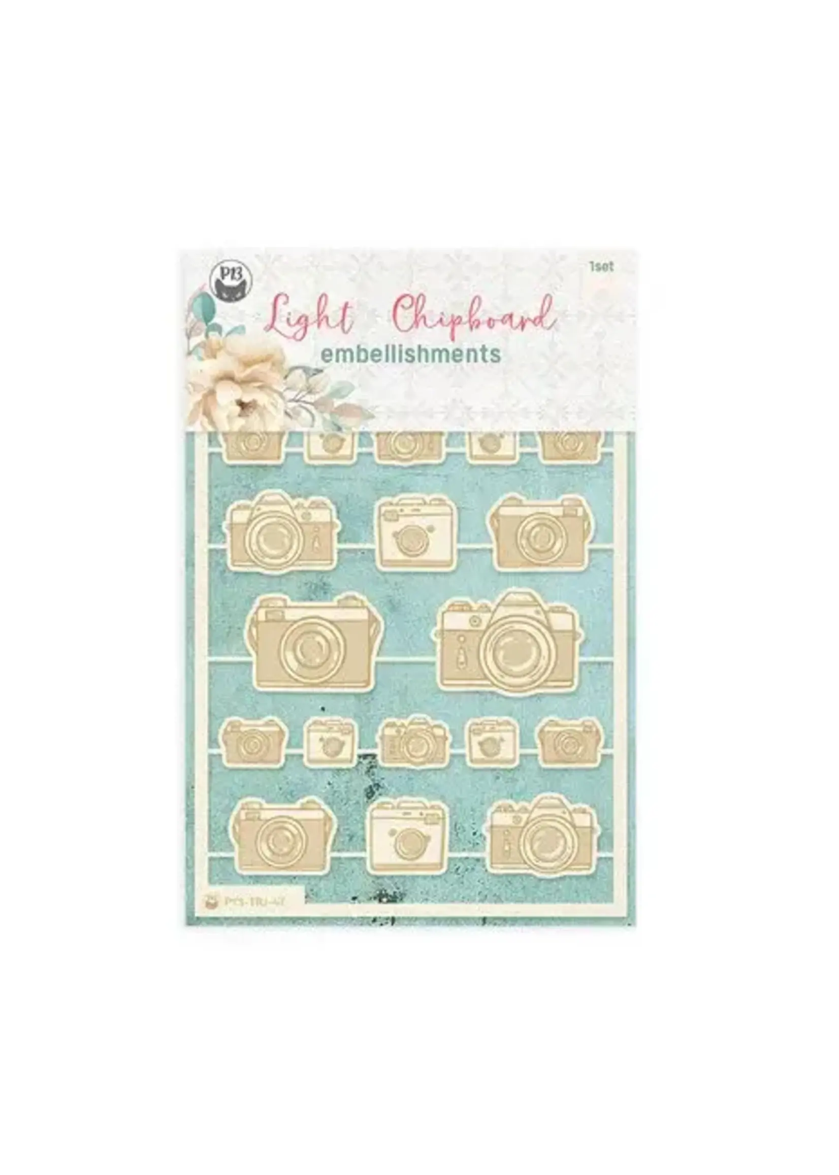 Travel Journal Light Chipboard Embellishments 04 (20pcs) (P13-TRJ-47)