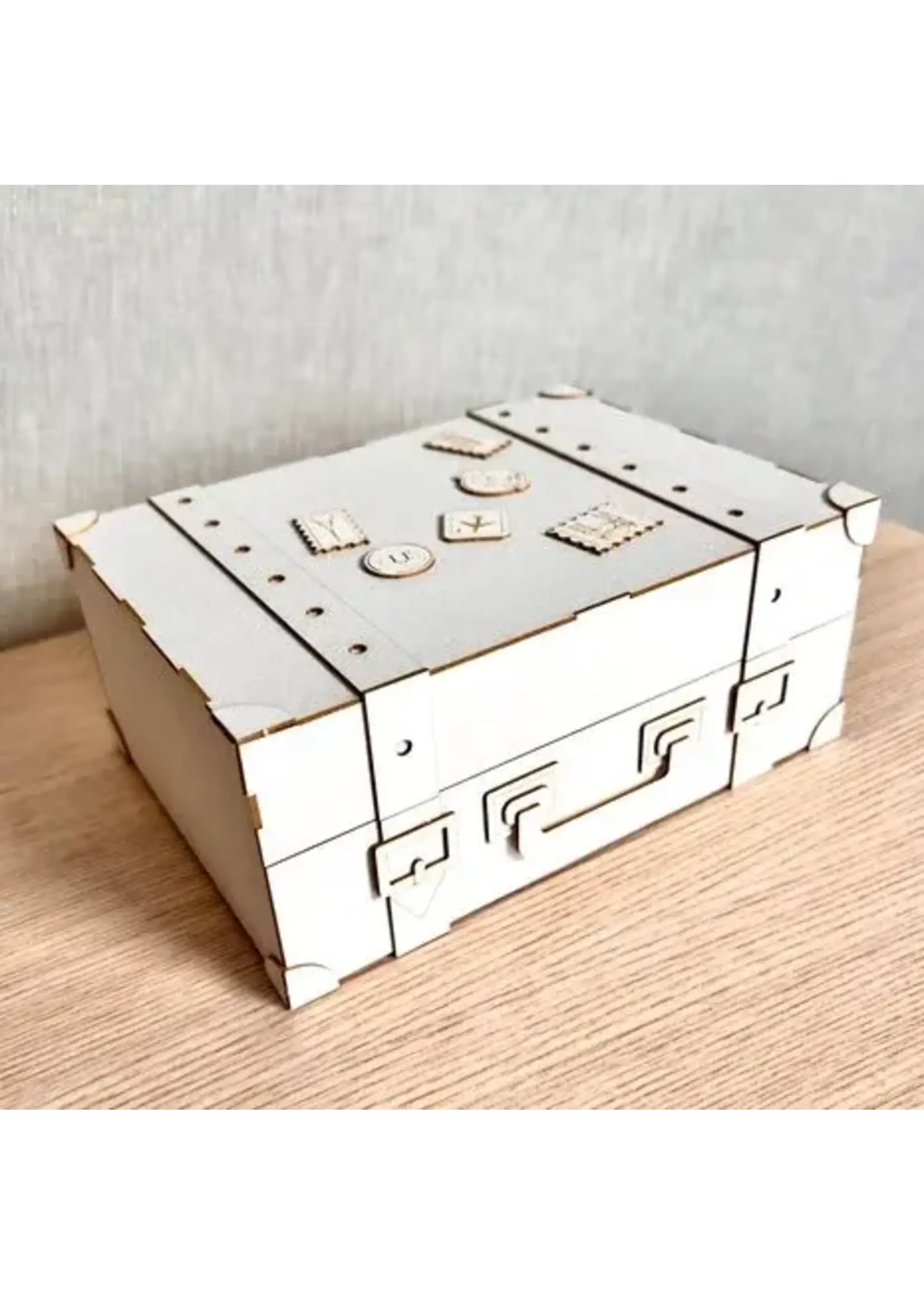 Travel Journal Light Chipboard 3D Base 12x12 Inch Travel Suitcase (P13-TRJ-50)  17 x 12,4 x 7cm.