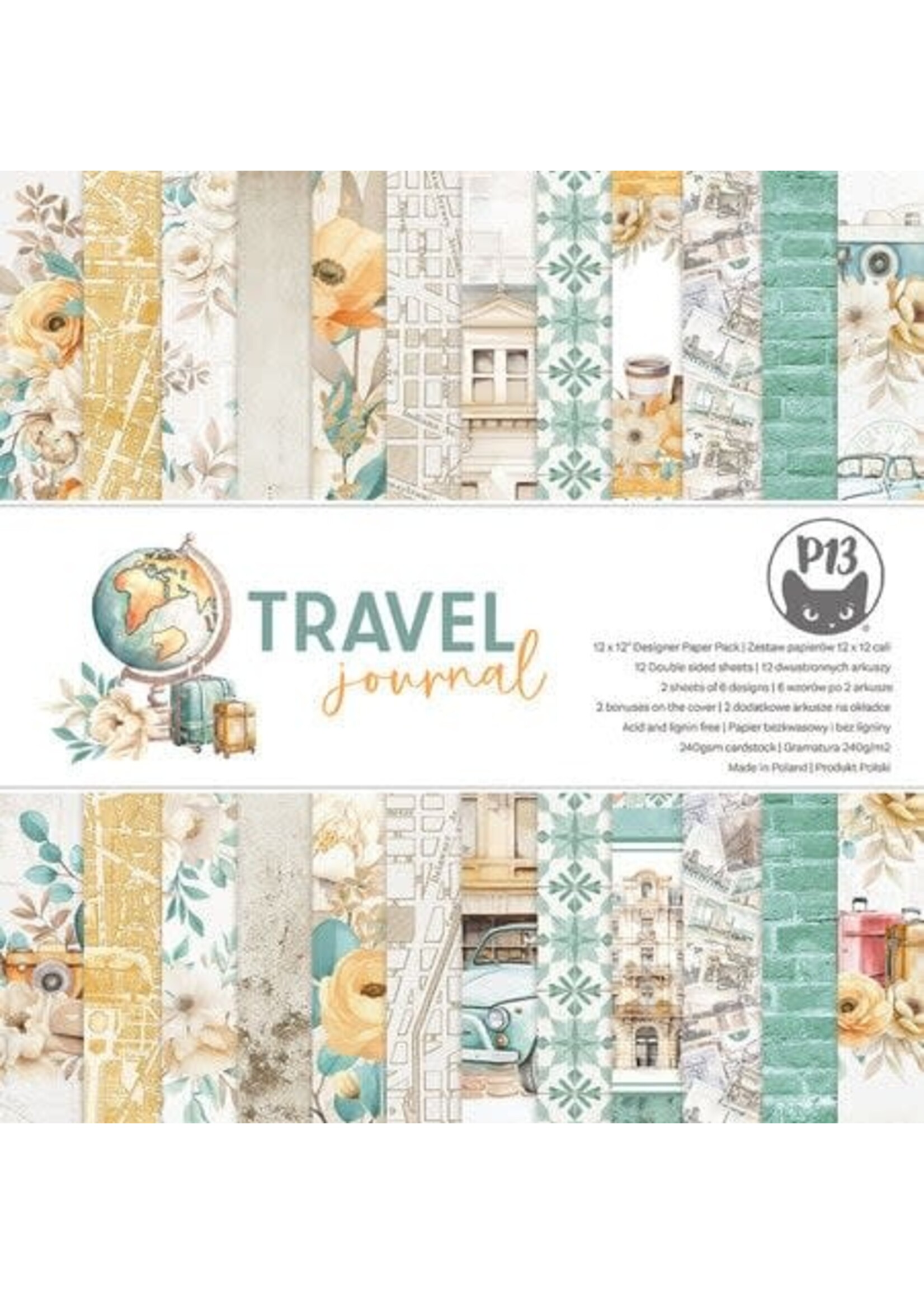 Travel Journal 12x12 Inch Paper Pad (P13-TRJ-08)