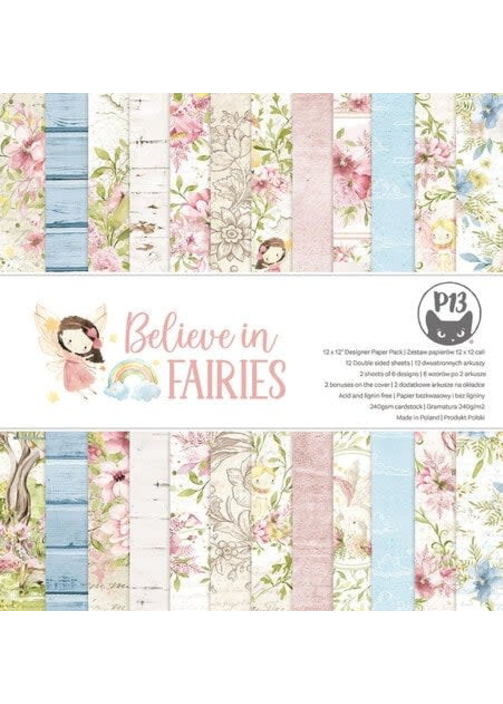 Believe in Fairies 12x12 Inch Paper Pad (P13-BIF-08)