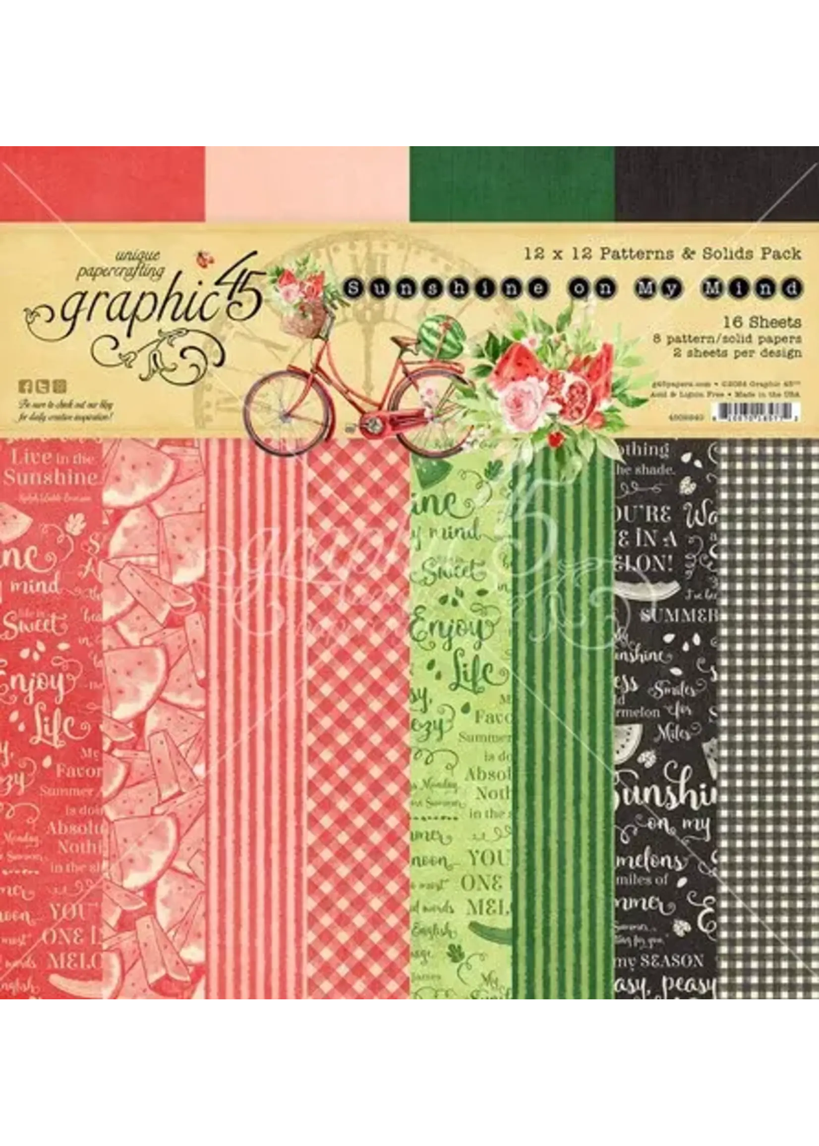 Sunshine on my Mind 12x12 Inch Patterns & Solids Pack (4502840)