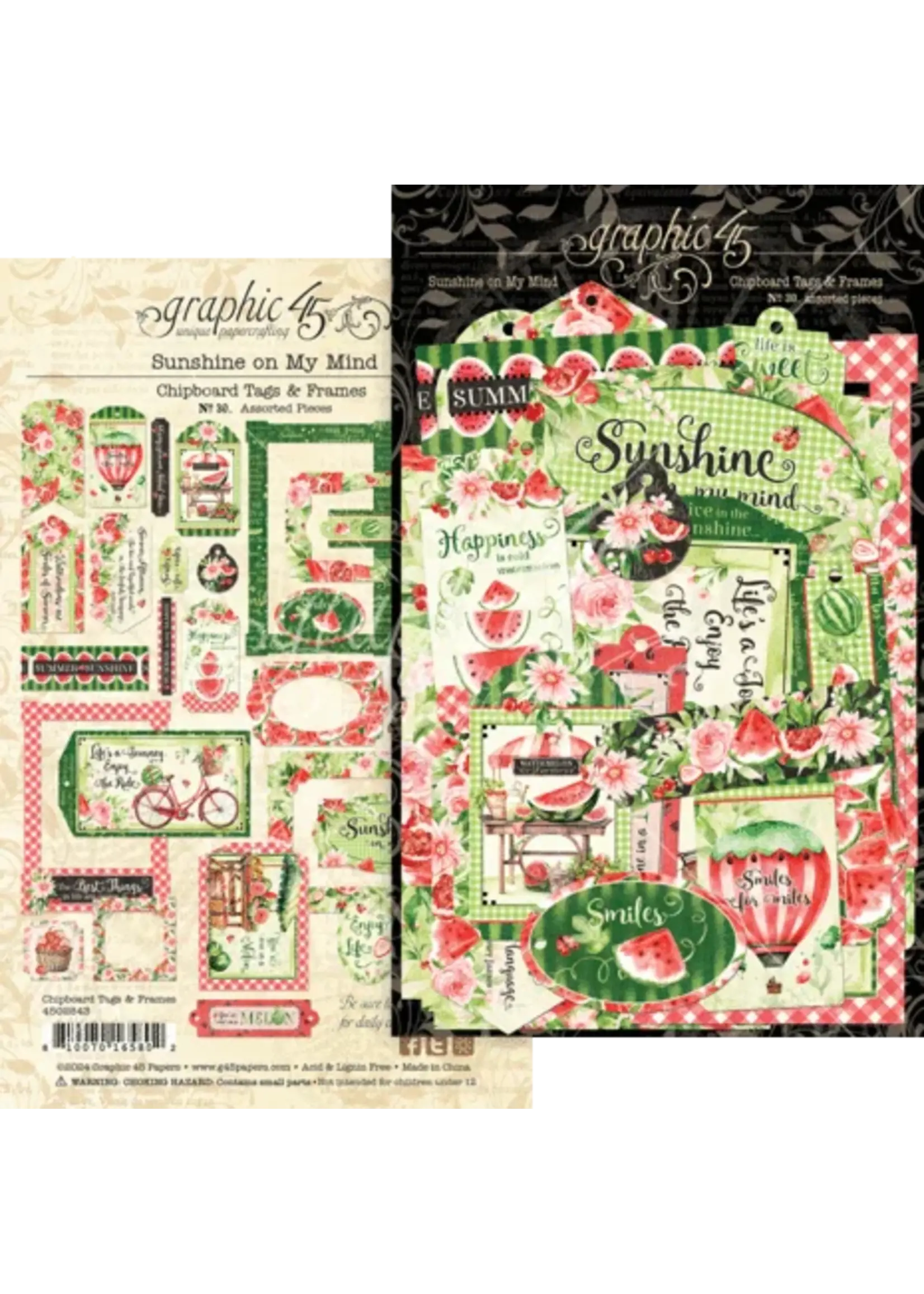 Sunshine on my Mind Chipboard Tags & Frames (4502843)