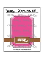 Crealies • X-tra Snijmal ATC Ticket met Stiksteeklijn CrealiesCLXTRA65