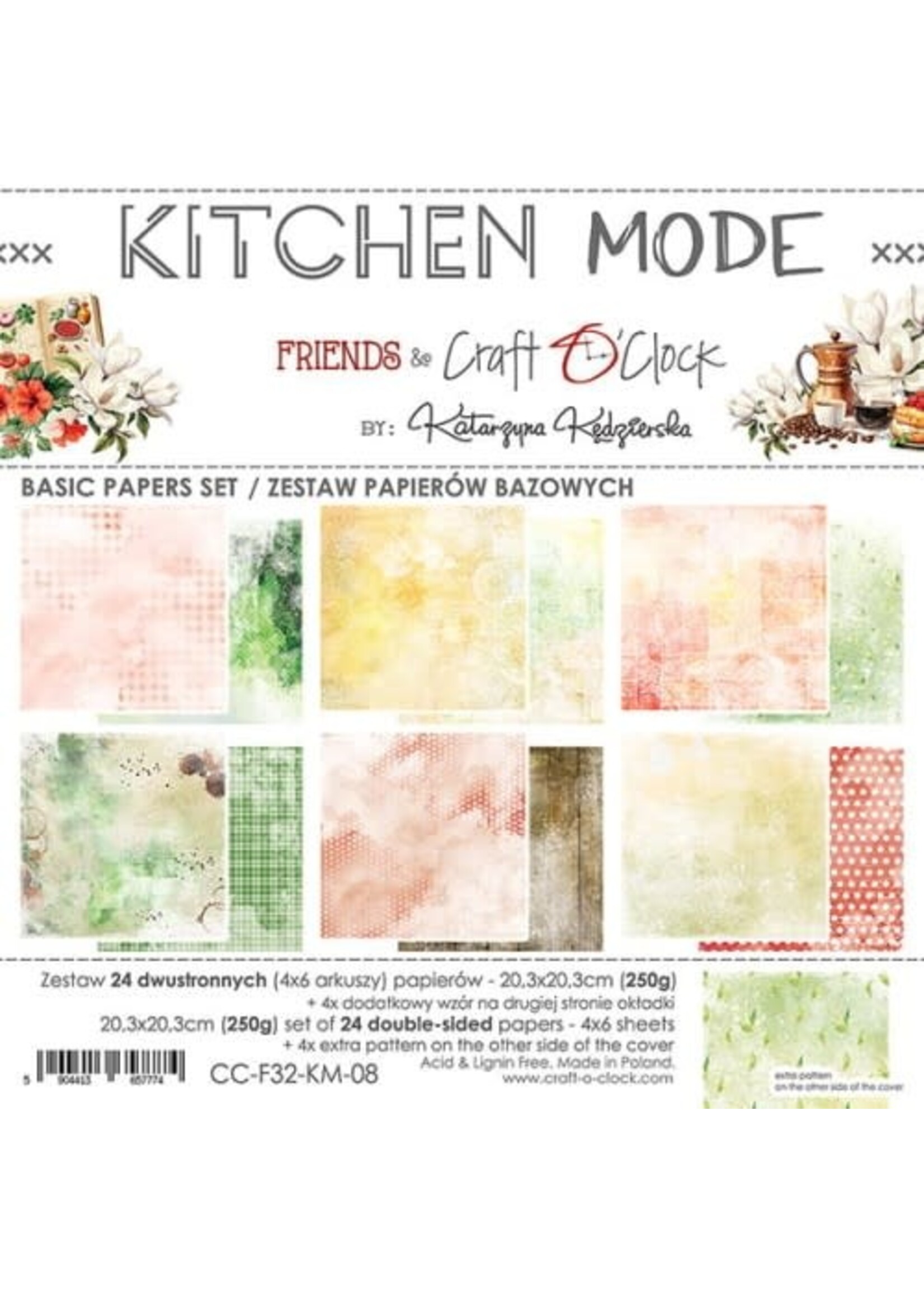 KEUKENMODUS - EEN SET VLOEIEN 20,3X20,3CM - BASIC