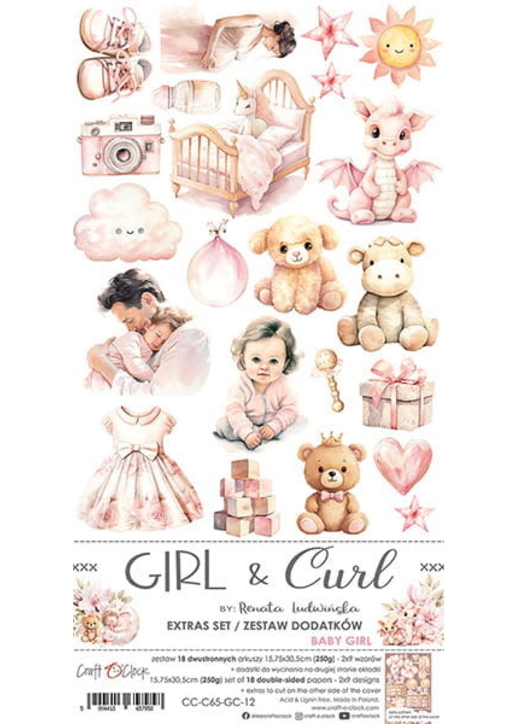 MEISJE & KRUL - EXTRA'S SET - BABY GIRL