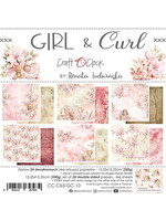 GIRL & CURL - SET PAPIER 15,25X15,25CM