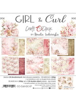 GIRL & CURL - SET PAPIER 20,3X20,3CM