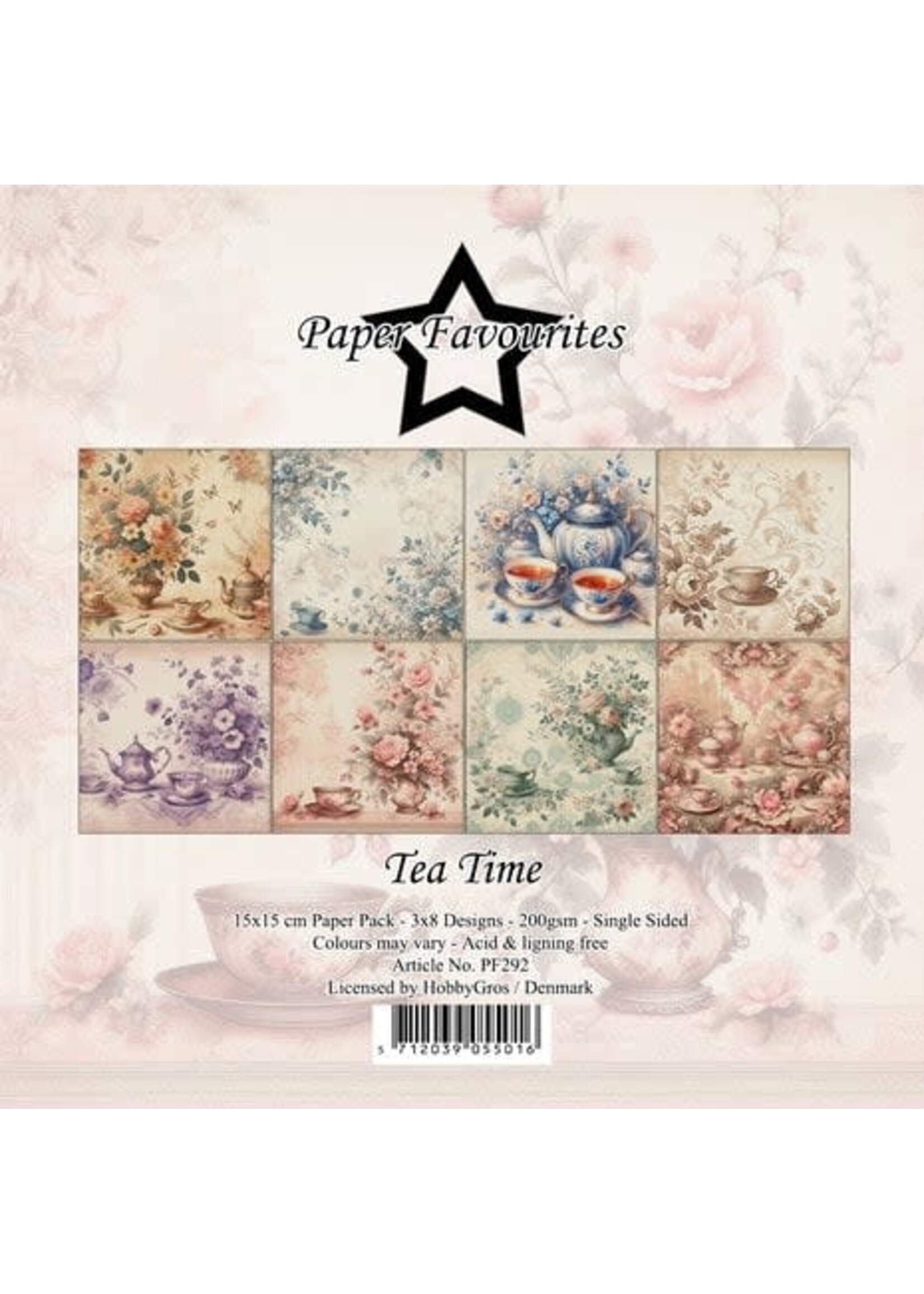 Tea Time 6x6 Inch Paper Pack (PF292)