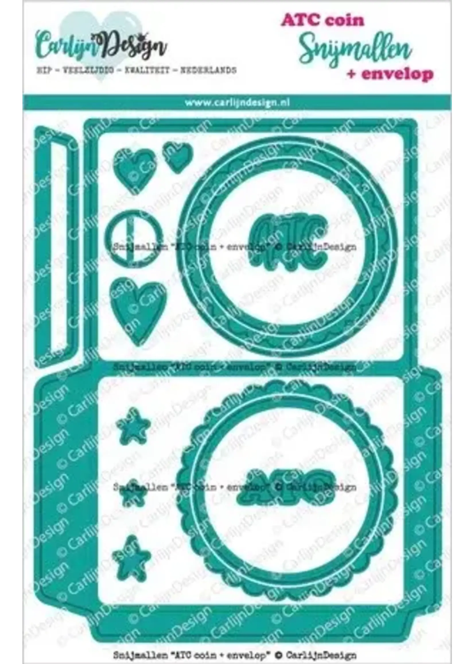 Snijmallen ATC Coin Cirkels + Envelop (CDSN-0248)