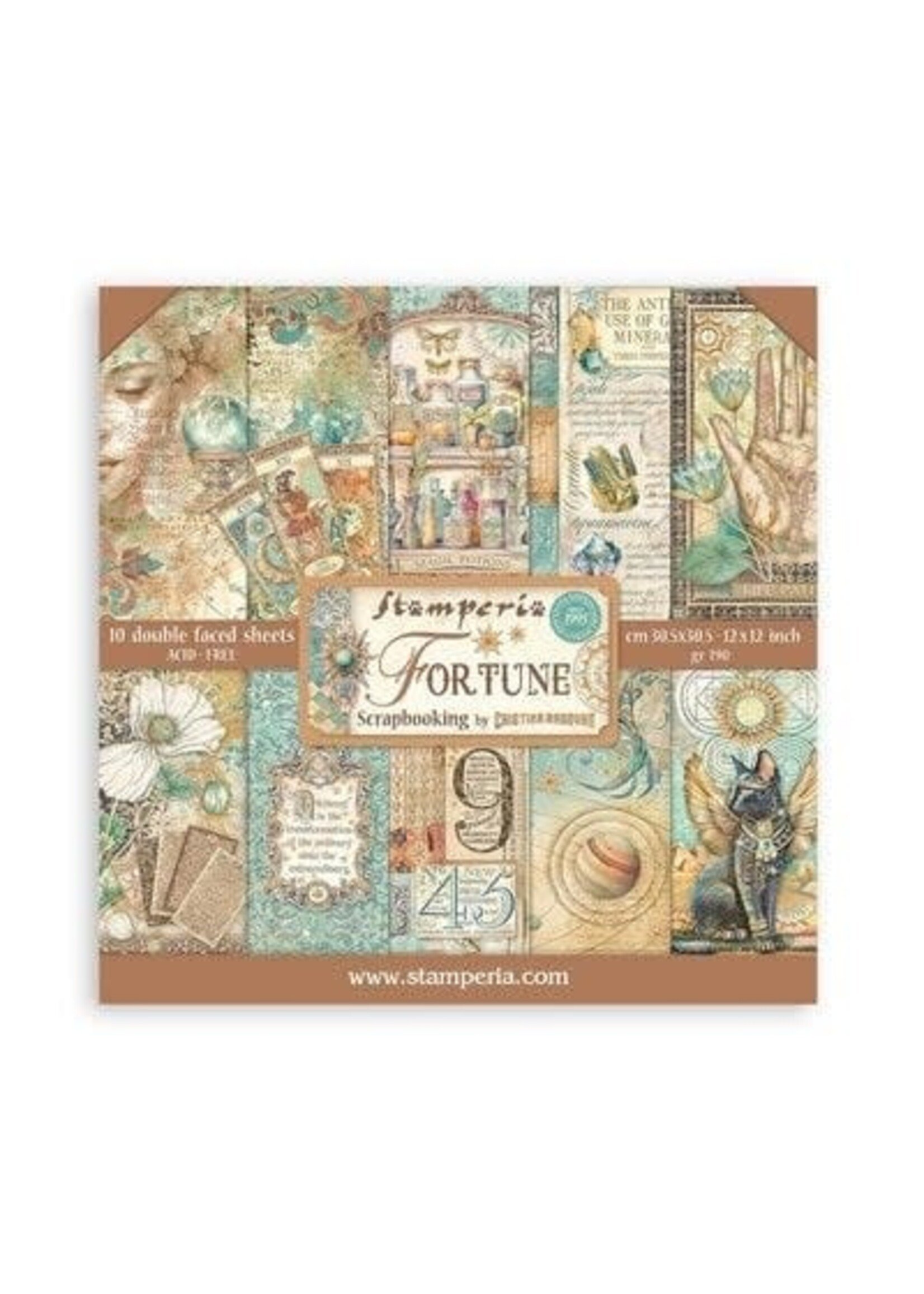 SCRAPBOOKING PAD 10 SHEETS CM 30,5X30,5 (12"X12") - FORTUNE