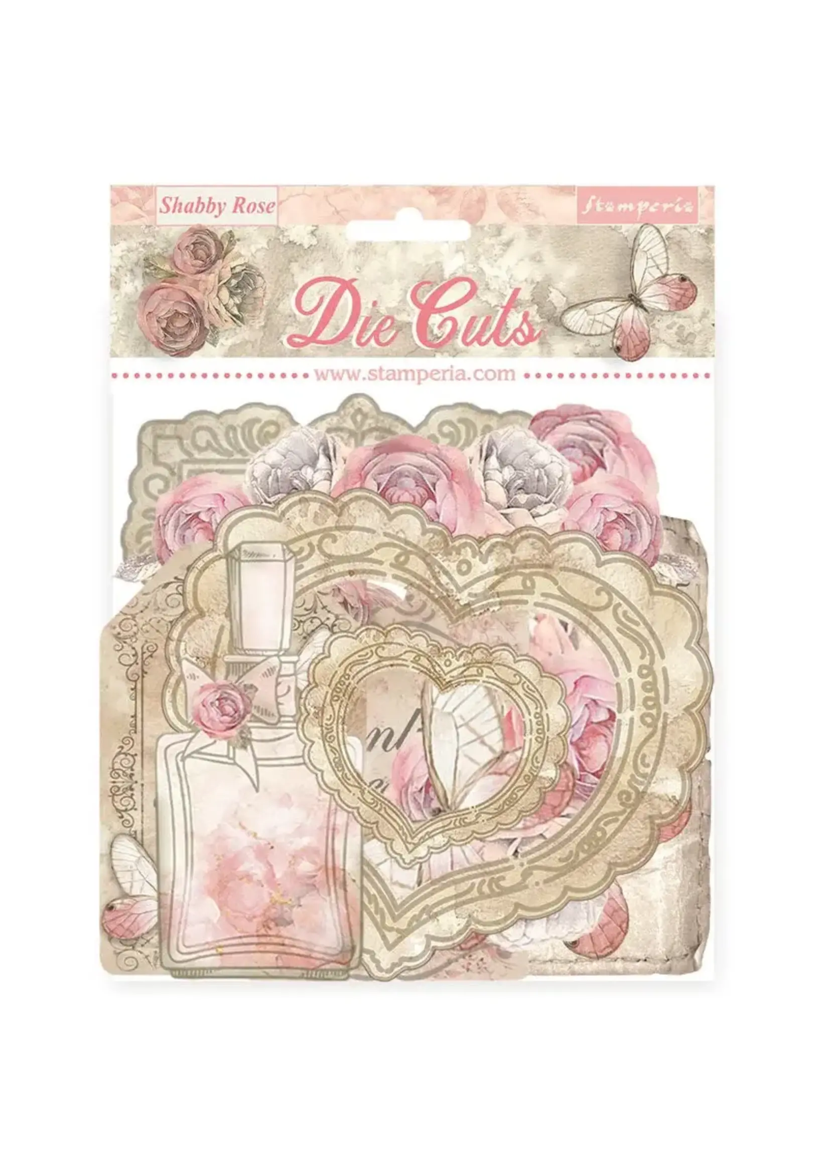DIE CUTS ASSORTED - SHABBY ROSE