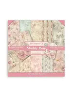 SCRAPBOOKING SMALL PAD 10 SHEETS CM 20,3X20,3 (8"X8") - SHABBY ROSE