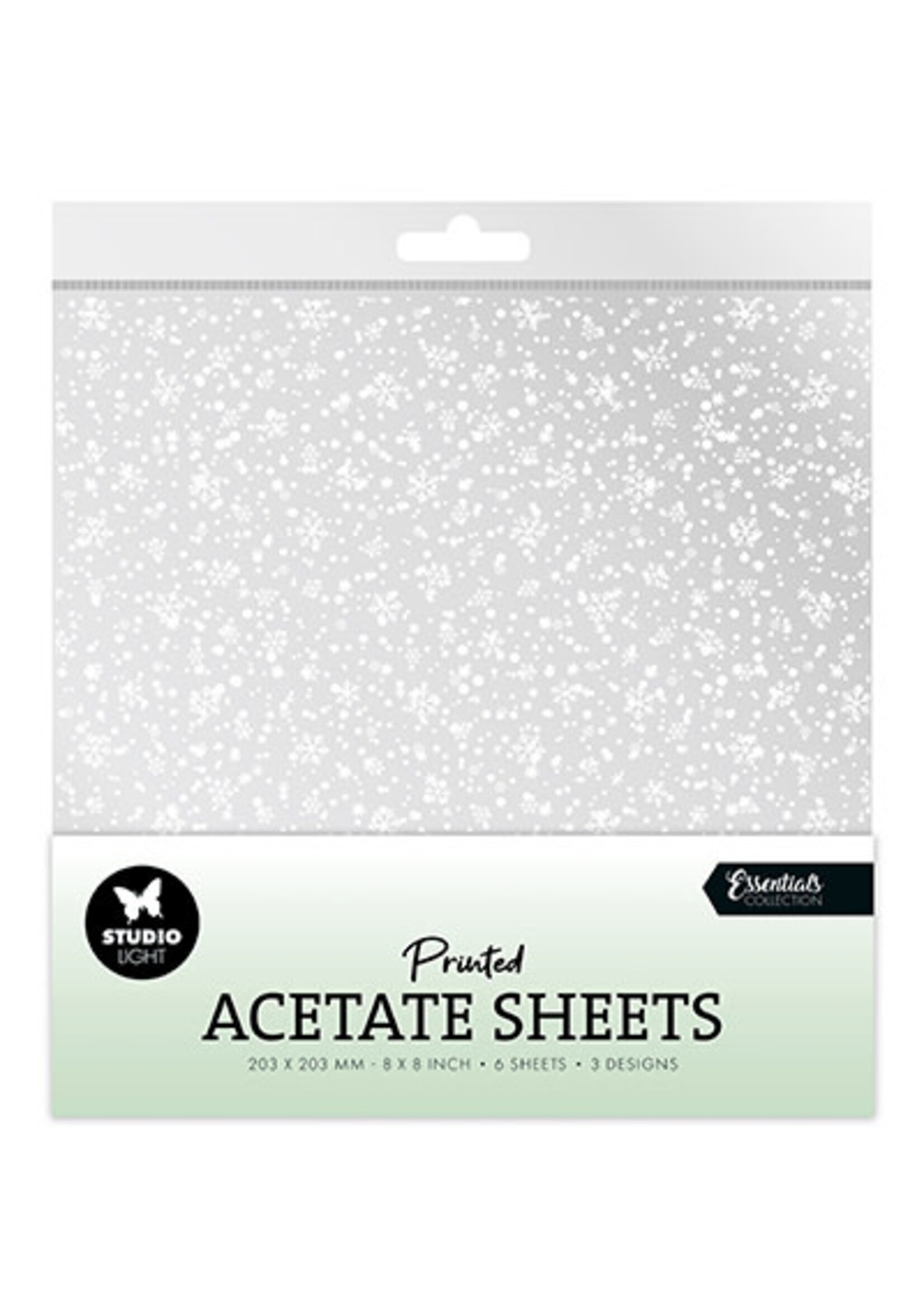 SL-ES-ACS08 - Acetate sheet Snowflakes Essentials nr.08