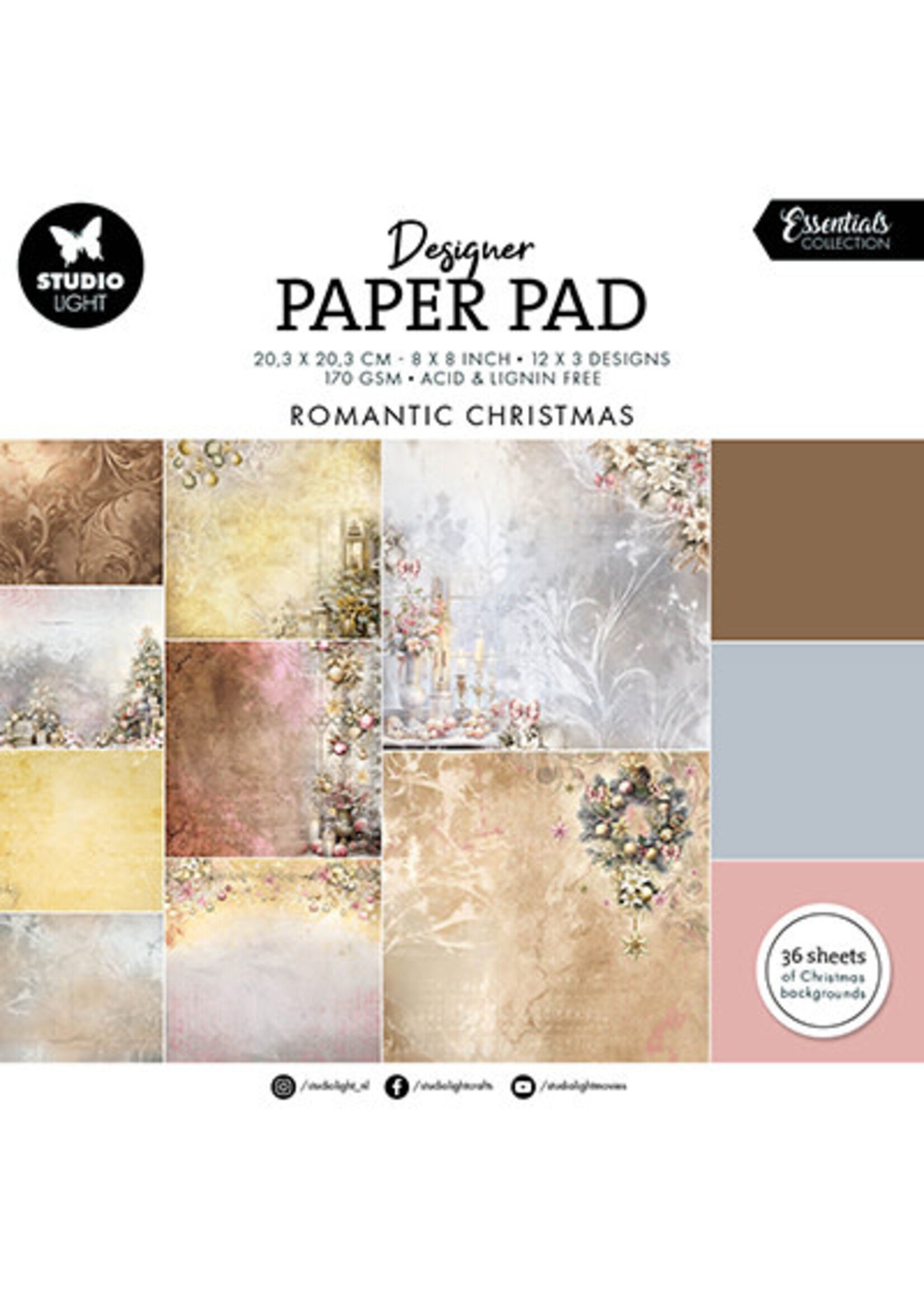 SL-ES-DPP197 - Paper Pad Romantic Christmas Essentials nr.197