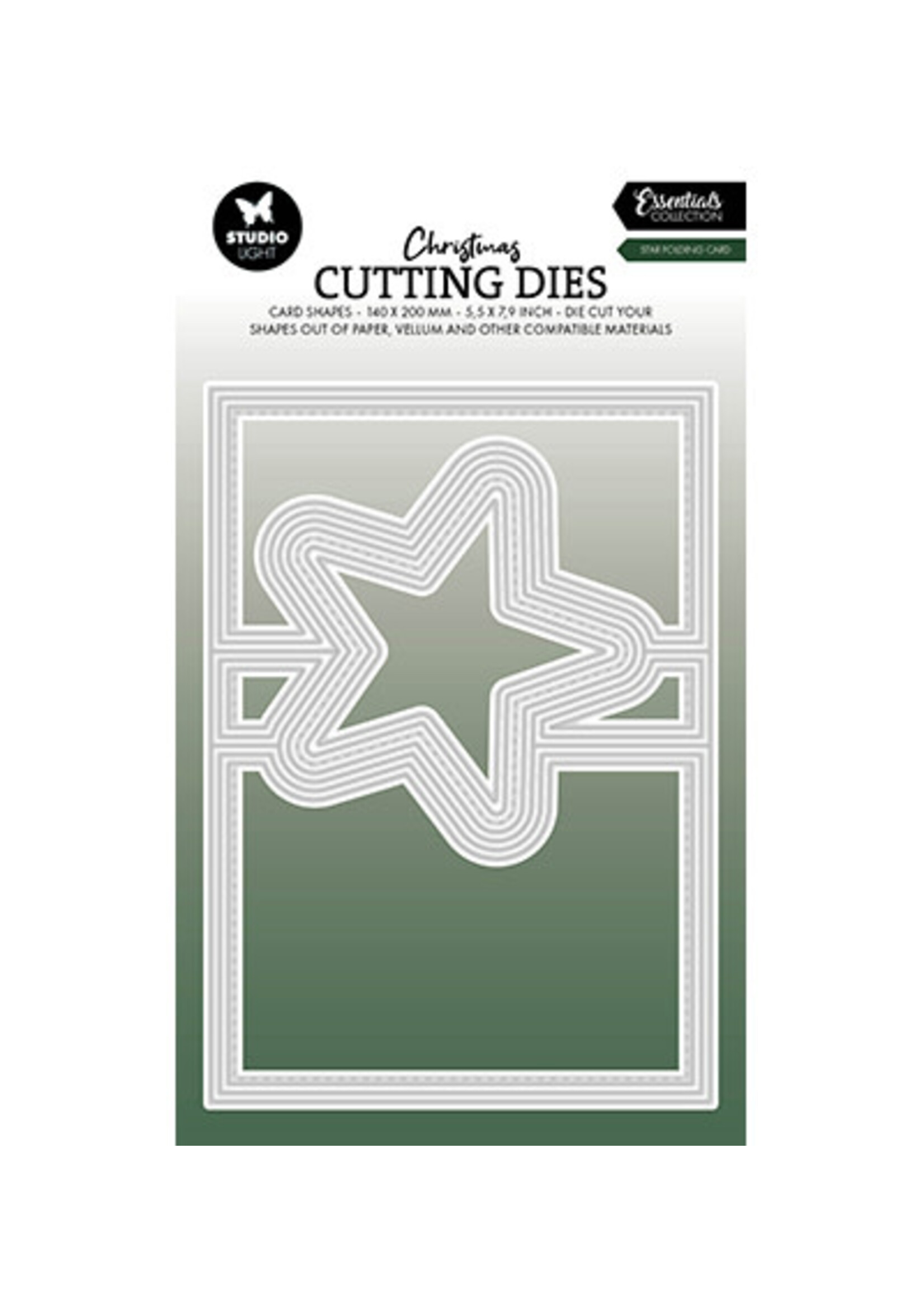 SL-ES-CD839 - Star folding card Essentials nr.839