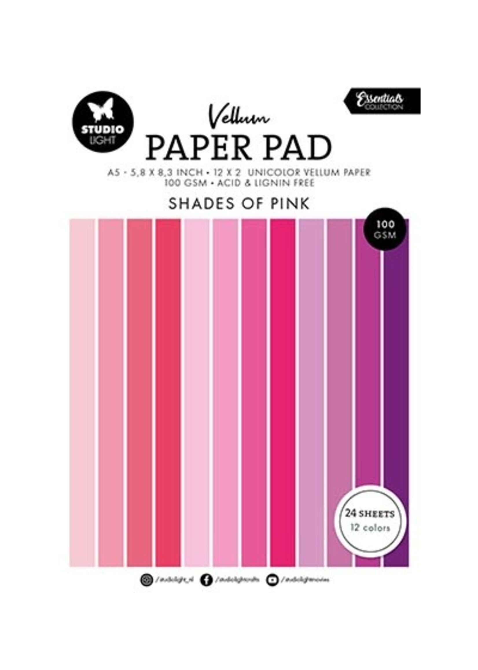 SL-ES-VPP192 - Vellum Paper Pad Unicolor paper Essentials nr.192
