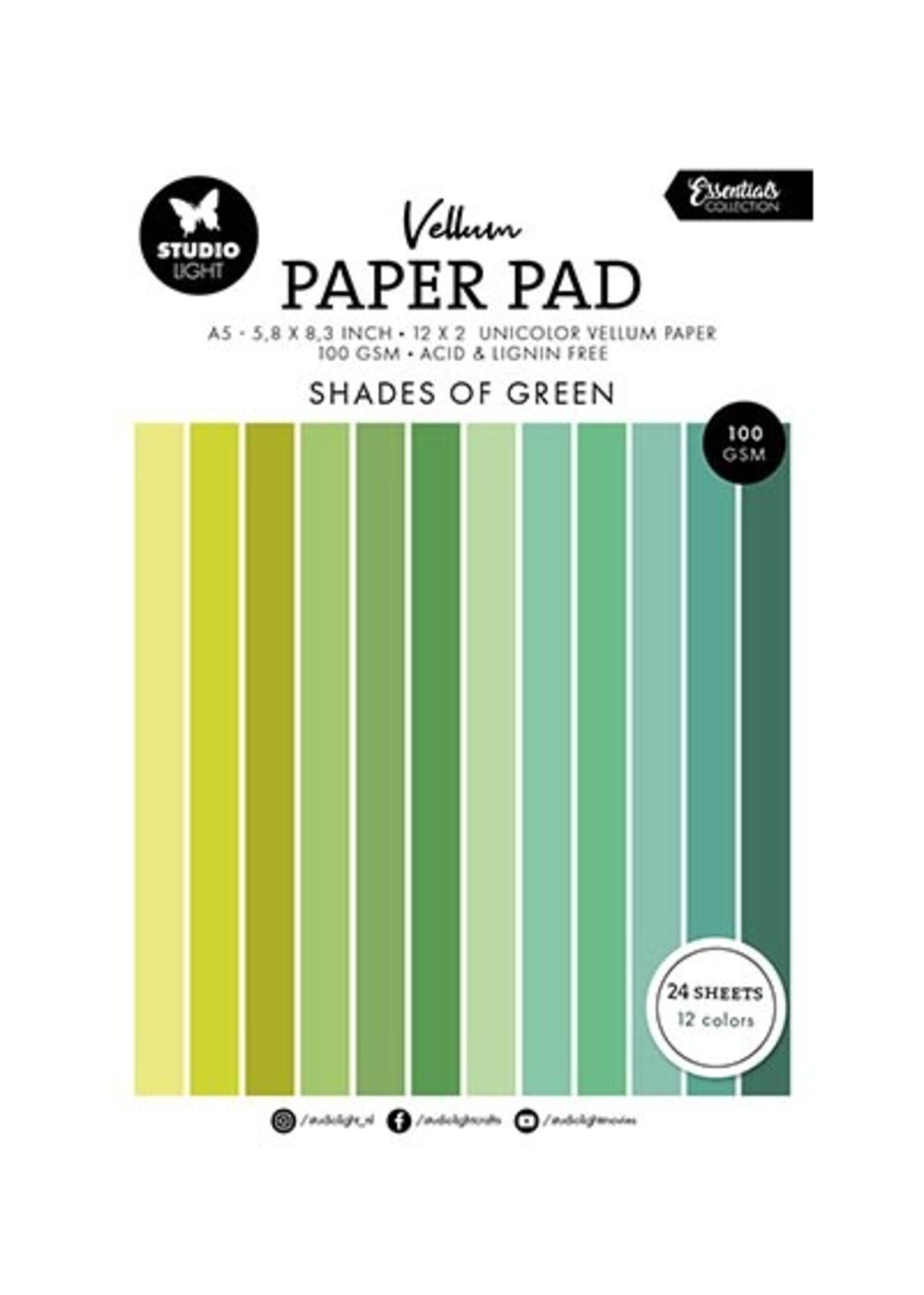 SL-ES-VPP193 - Vellum Paper Pad Unicolor paper Essentials nr.193