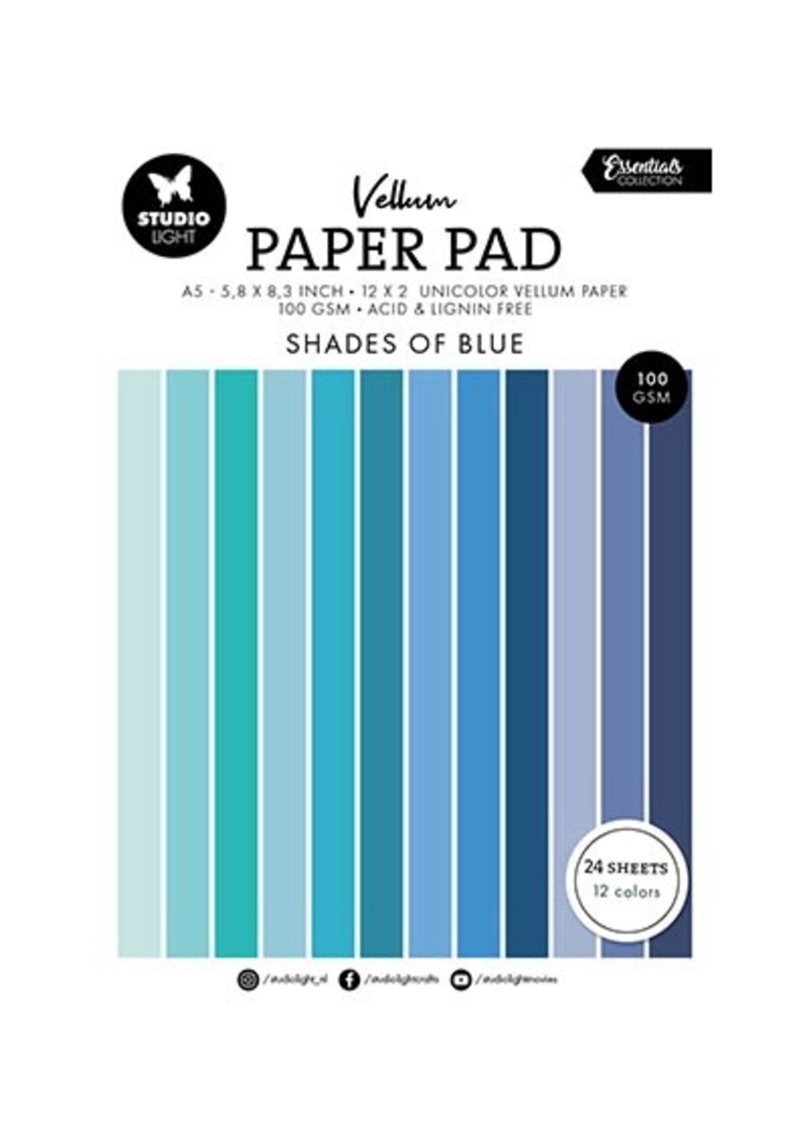 SL-ES-VPP194 - Vellum Paper Pad Unicolor paper Essentials nr.194