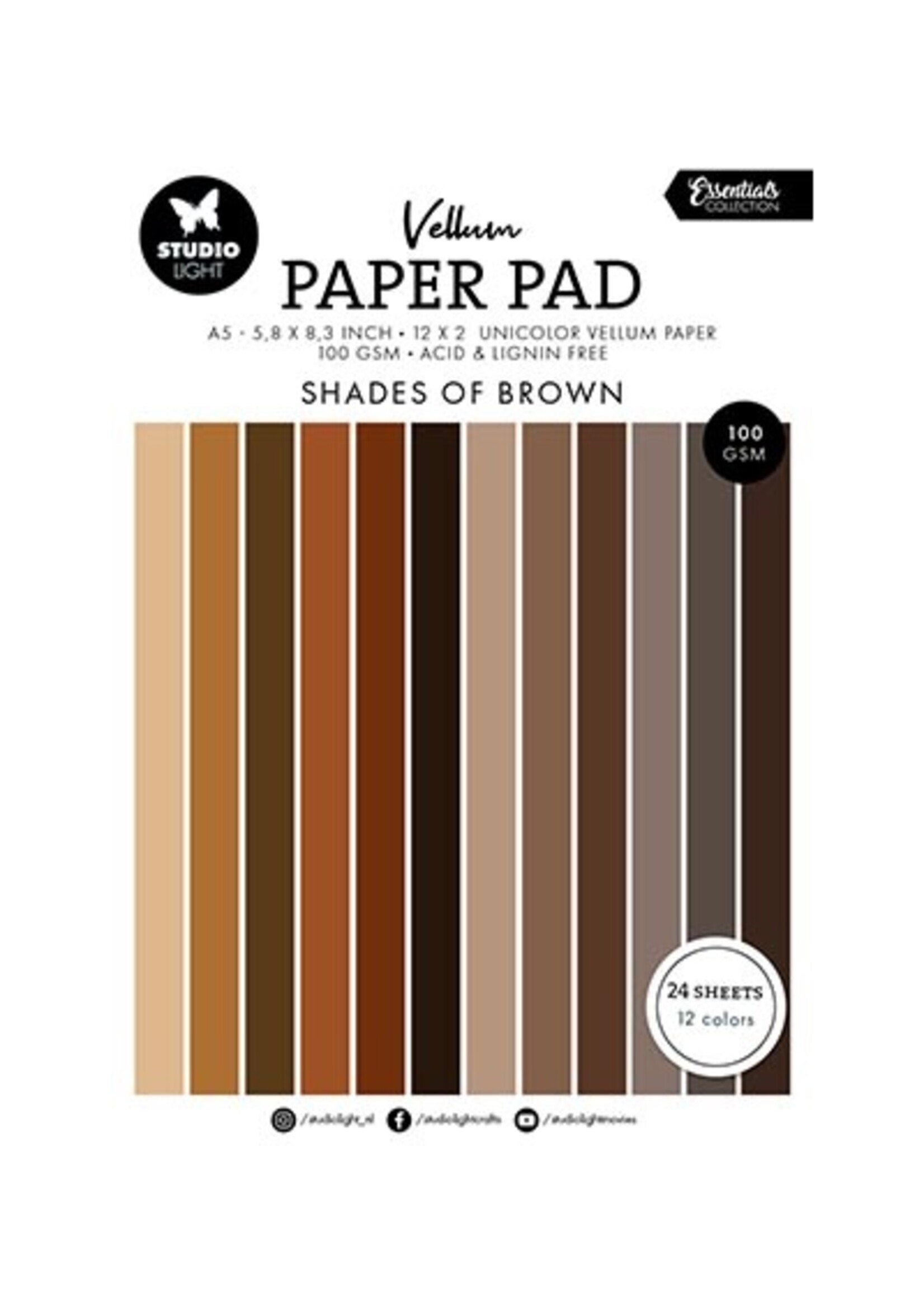 SL-ES-VPP195 - Vellum Paper Pad Unicolor paper Essentials nr.195