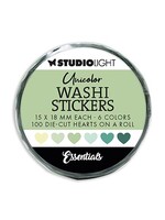 SL-ES-WASH19 - Washi Die-cut Stickers Greens Essentials nr.19