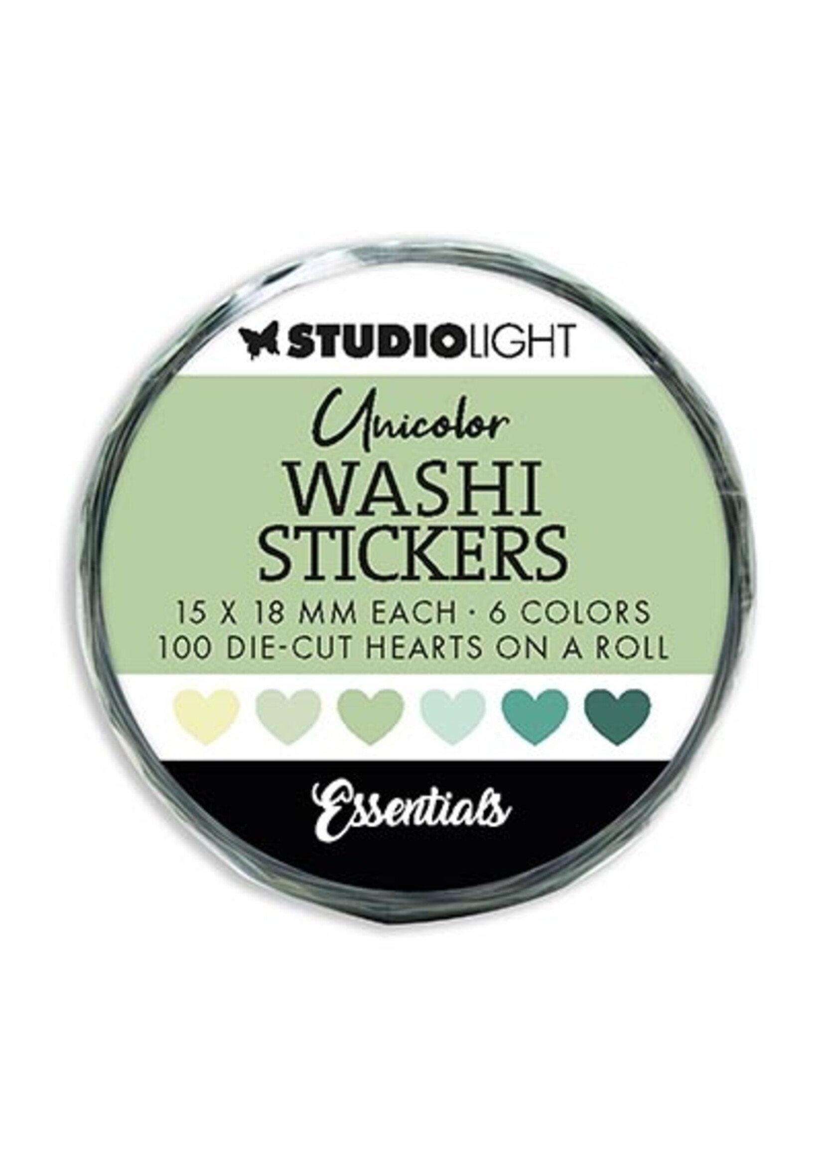 SL-ES-WASH19 - Washi Die-cut Stickers Greens Essentials nr.19