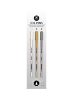 SL-ES-GP01 - Gel Pens White, Gold and silver Essentials nr.1