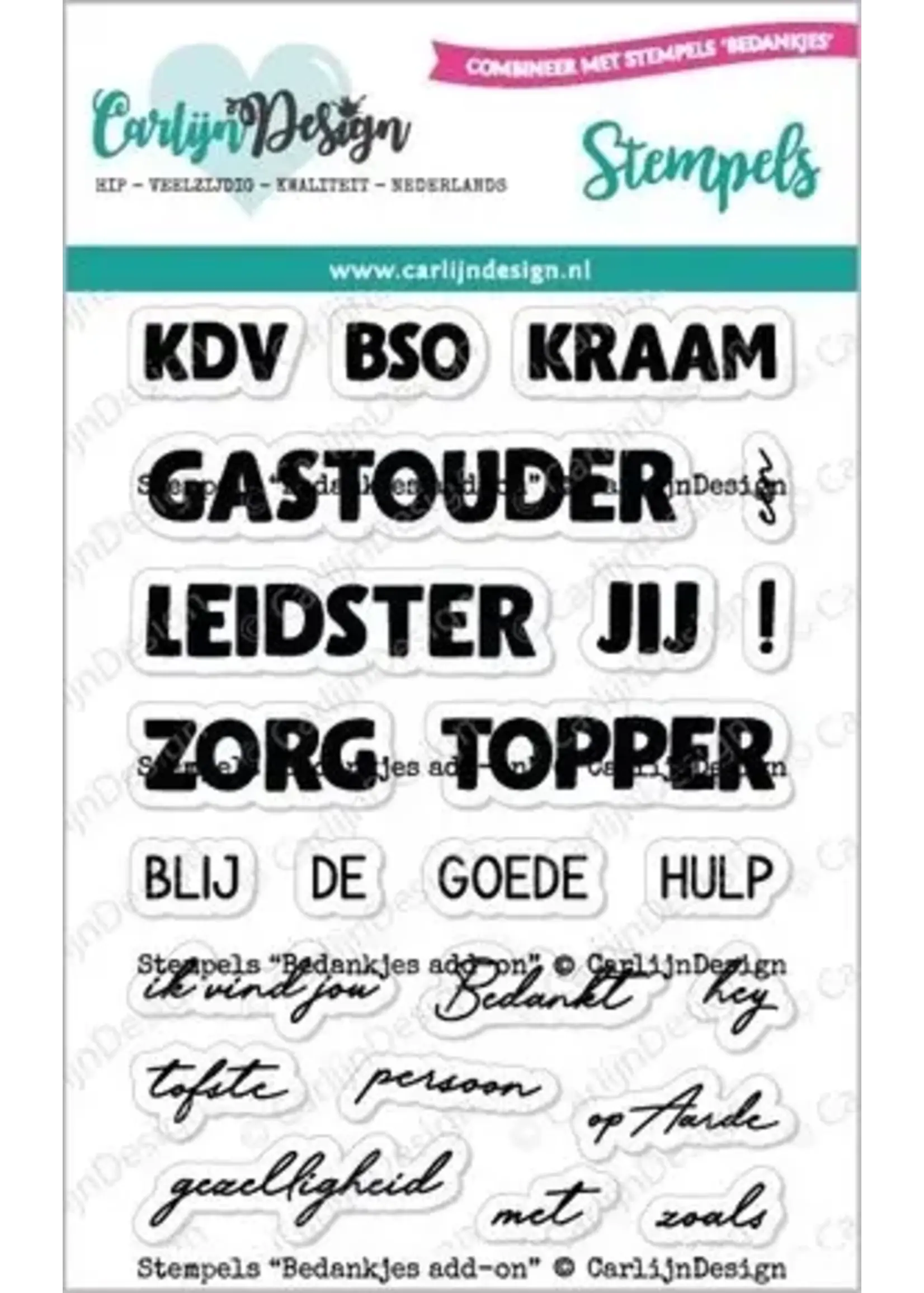 Stempels Bedankjes Add-On (CDST-0122