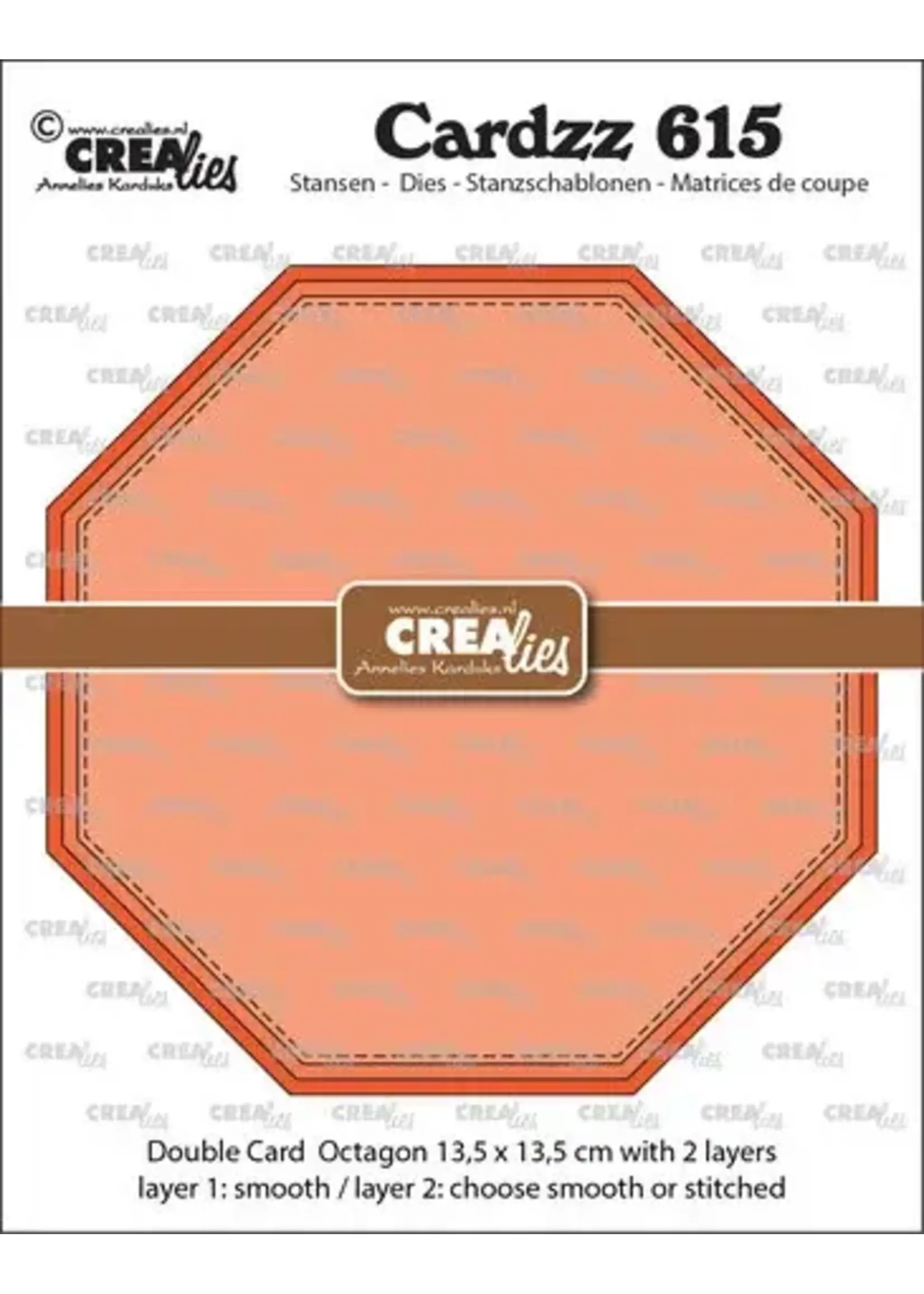 Cardzz Stansen No. 615 Dubbele Kaart Achthoek (CLCZ615)