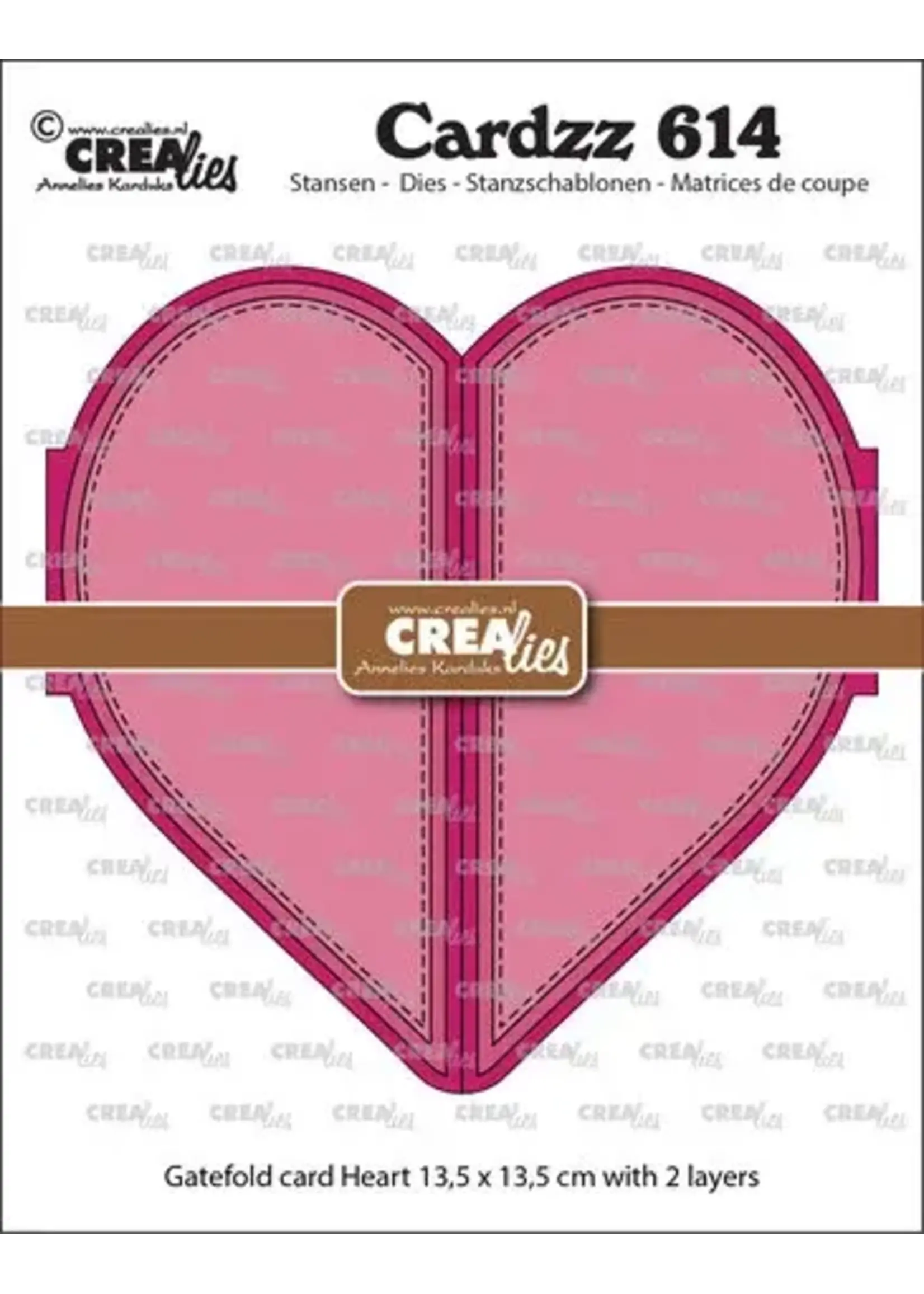 Cardzz Stansen No. 614 Gatefold Card Hart (CLCZ614)