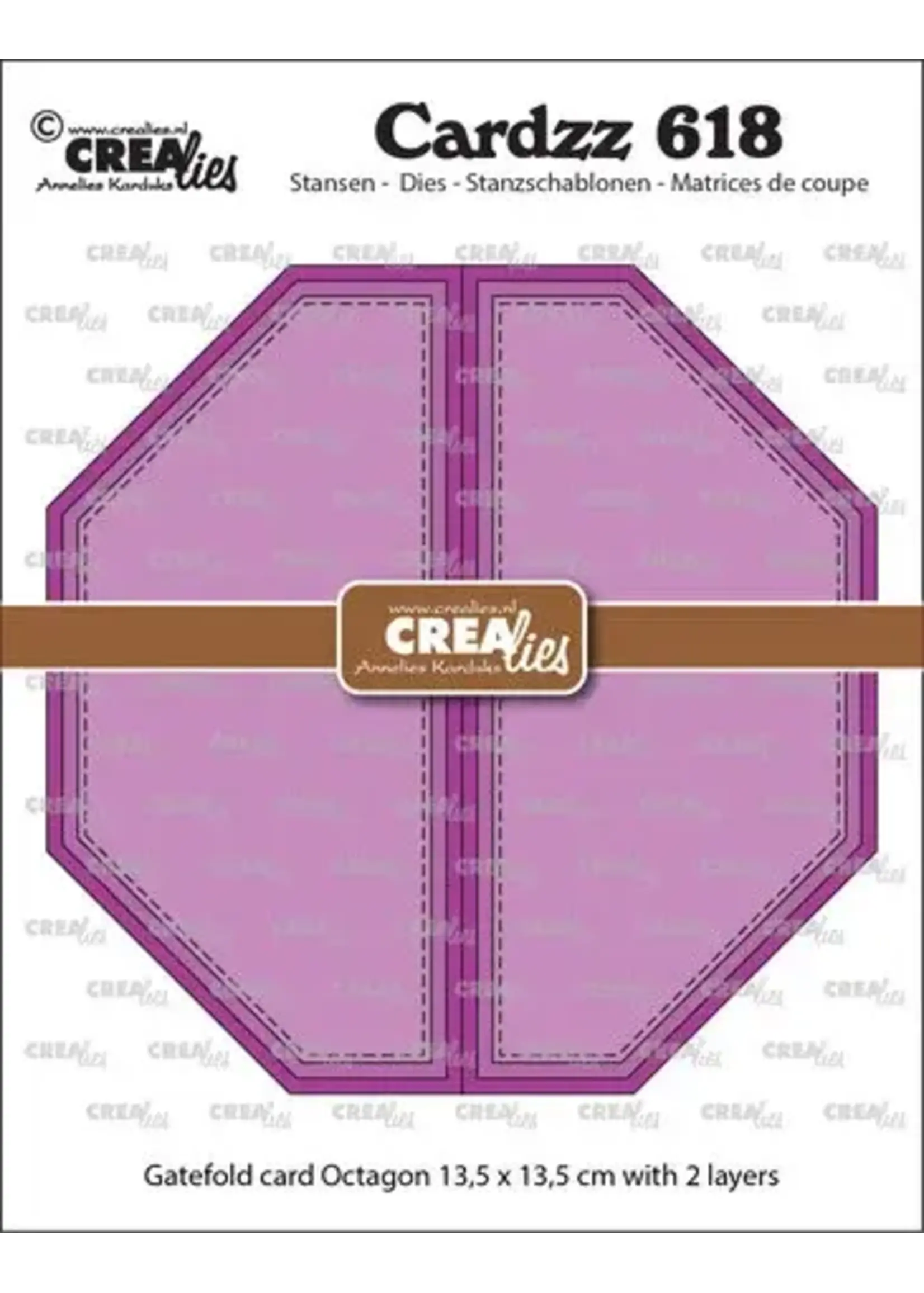 Cardzz Stansen No. 618 Gatefold Card Achthoek (CLCZ618)