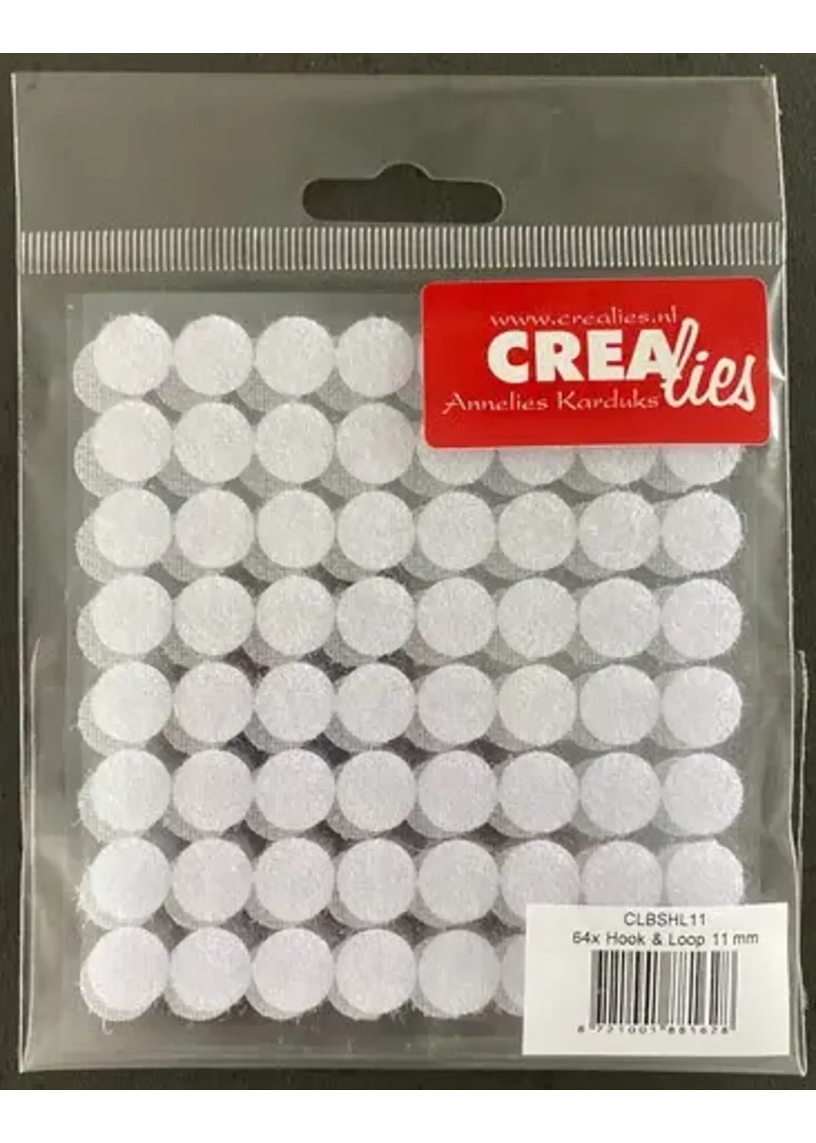 Basis Klittenbandrondjes 11mm (64pcs) (CLBSHL11)