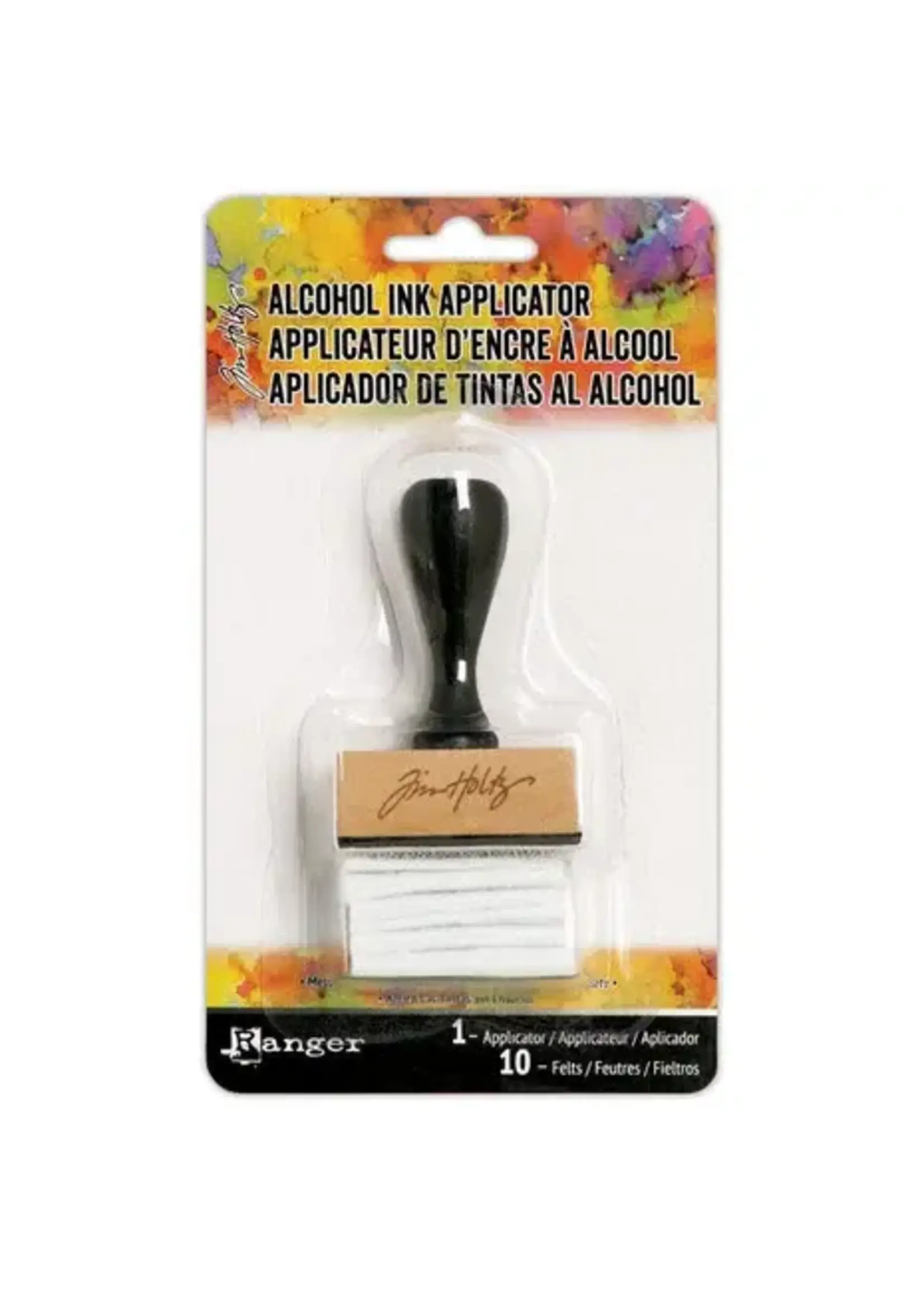 Tim Holtz Alcohol Ink Applicator Tool - Handle w/ Felts (10pads) (TIM20745)