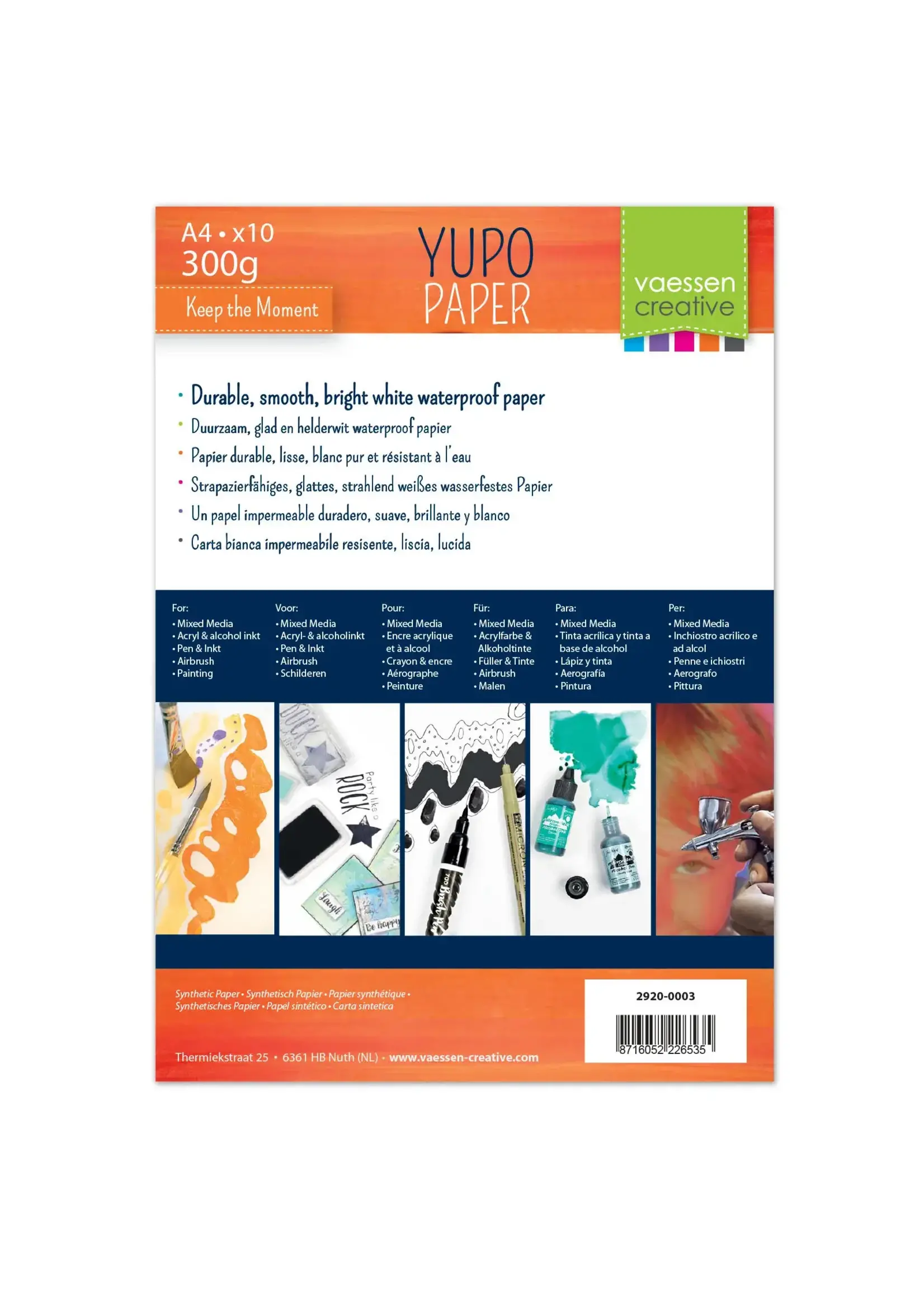 Florence • Yupo Papier 216g A4 Wit 10x 2920-0003 10 vel