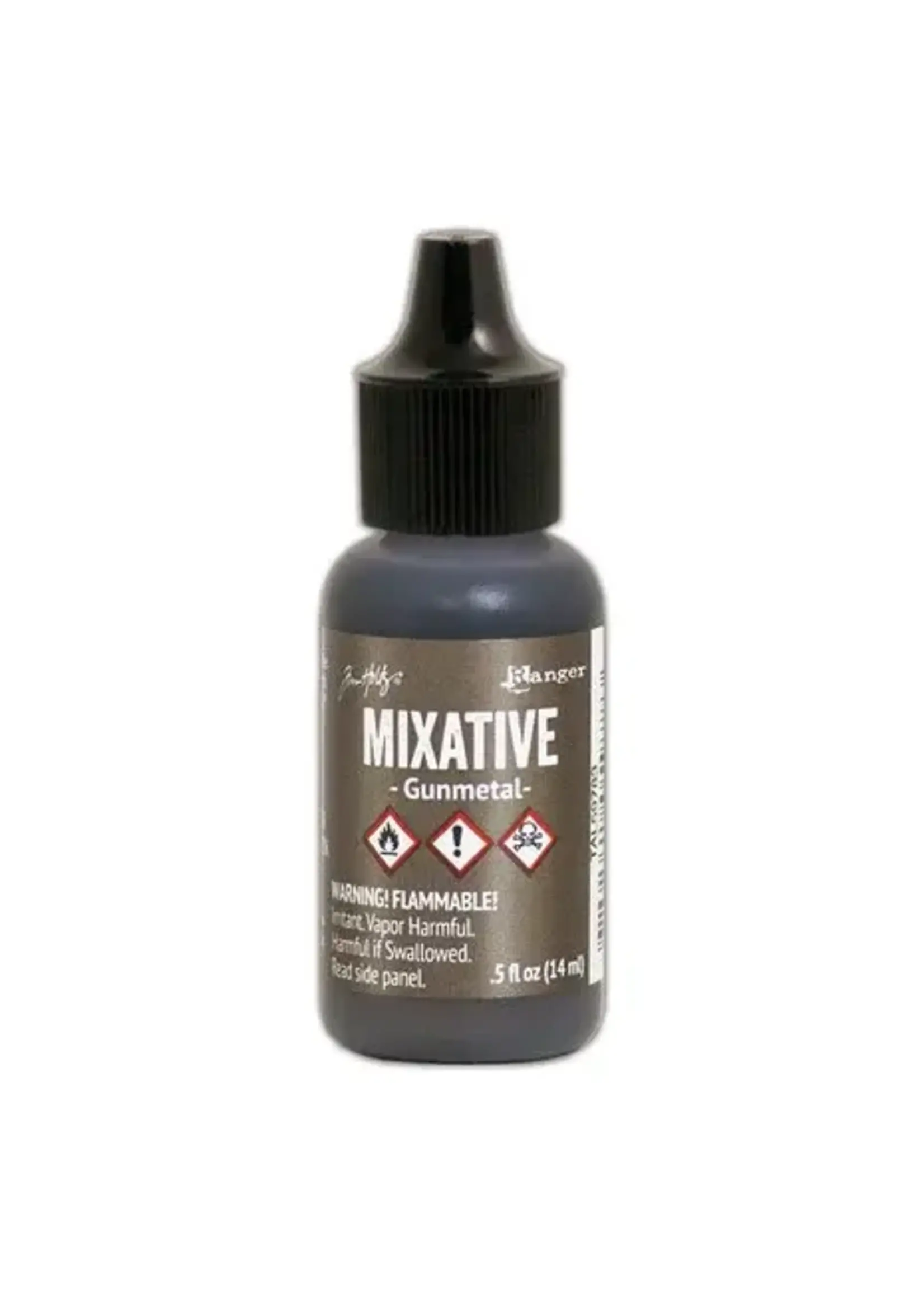 Tim Holtz Metallic Mixatives Gunmetal 0.5 oz (TAL59783)