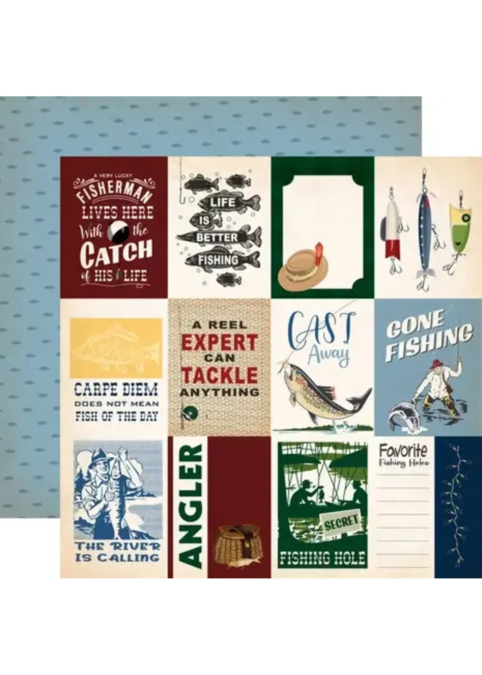 Gone Fishing 12x12 Inch Collection Kit (CBGF374016)