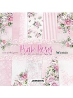 Zestaw Papierów Pink Roses, 20,3x20,3cm