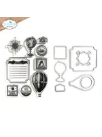 Rond de wereld Stempel en Matrijs set ART JOURNAL SPECIALSSKU: CSD361
