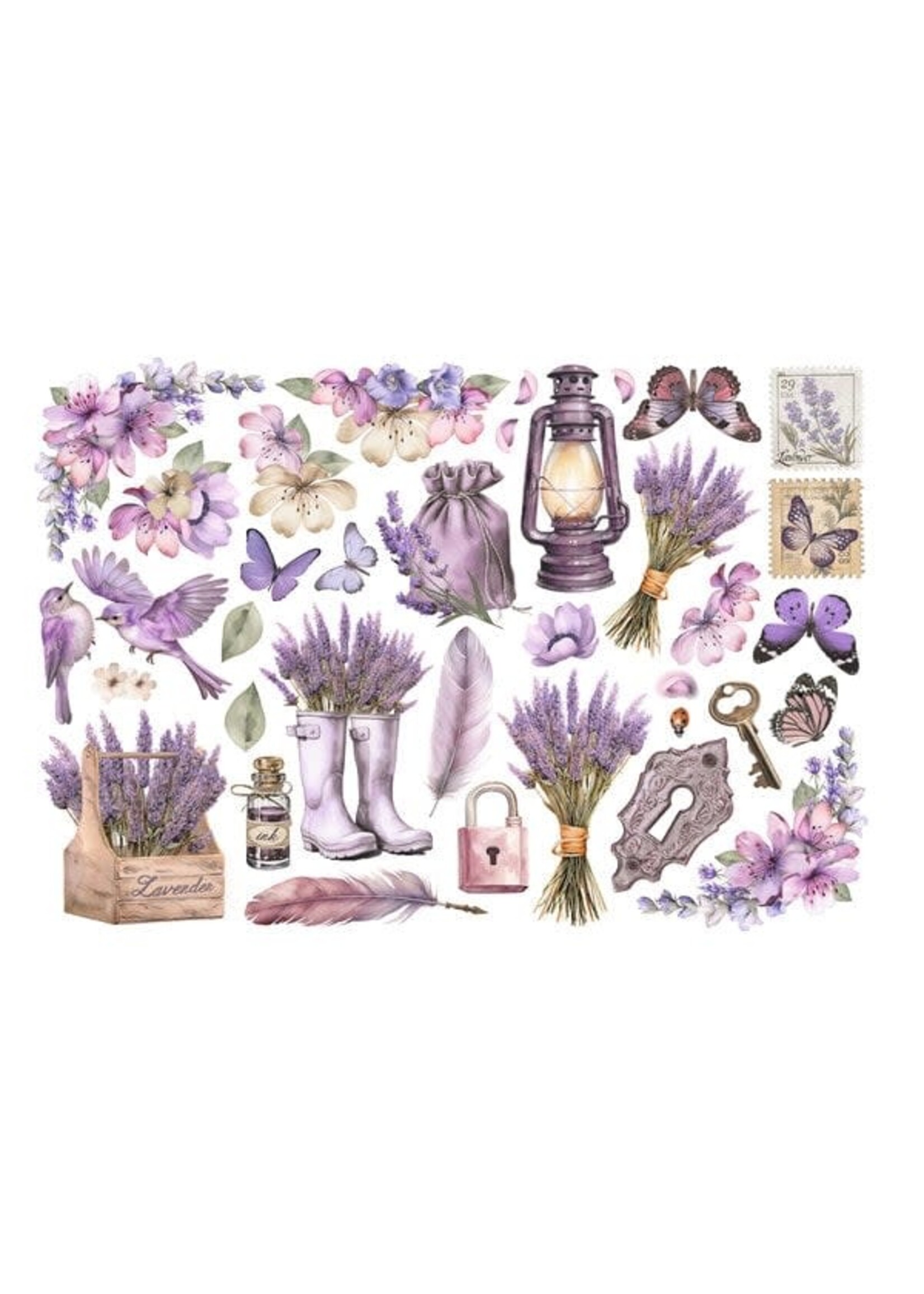 Lavender Ephemera (36pcs) (DFLCT48)