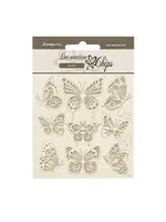 Lavender Decorative Chips Butterflies (SCB220)