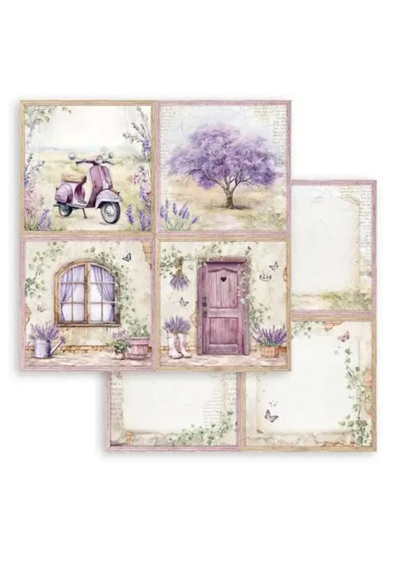 Lavender 12x12 Inch Paper Sheets 4 Cards  (SBB1006)