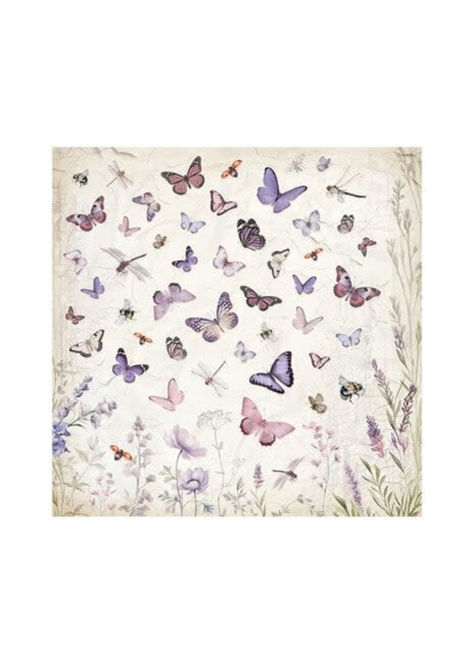 Lavender 12x12 Inch Fabric Sheets (4pcs) (SBPLT30)