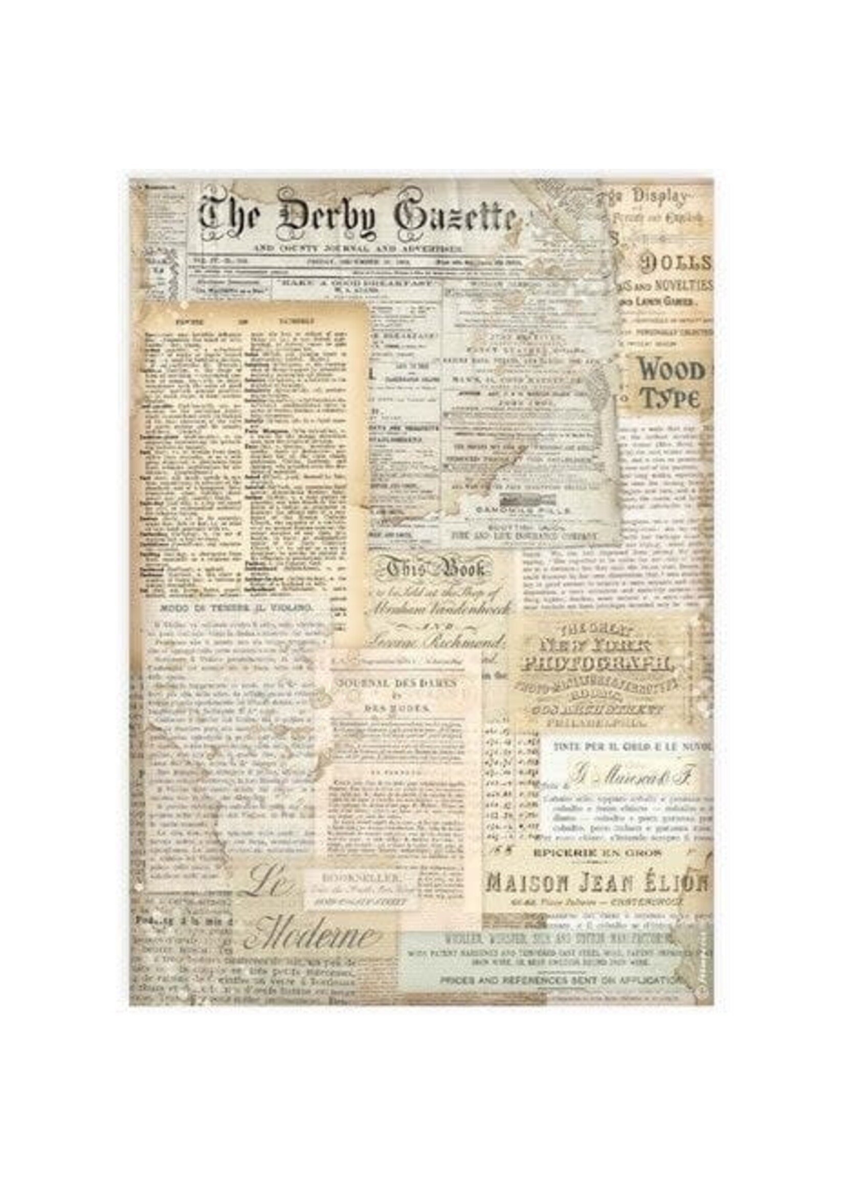 The Derby Gazette A4 Rice Paper per vel (DFSA4916)