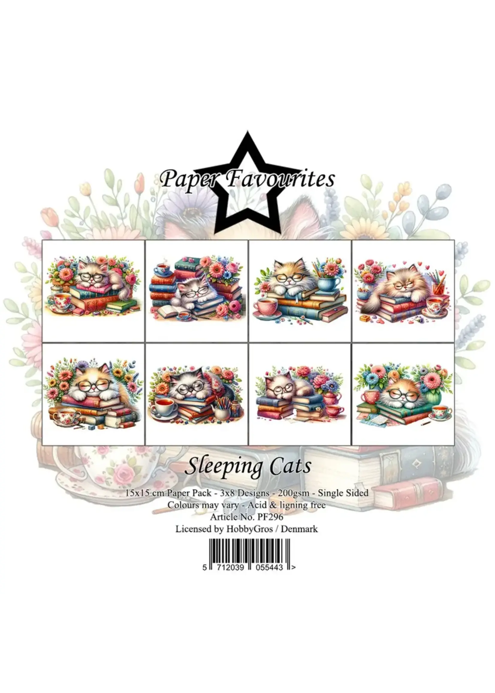 Sleeping Cats 6x6 Inch Paper Pack (PF296)