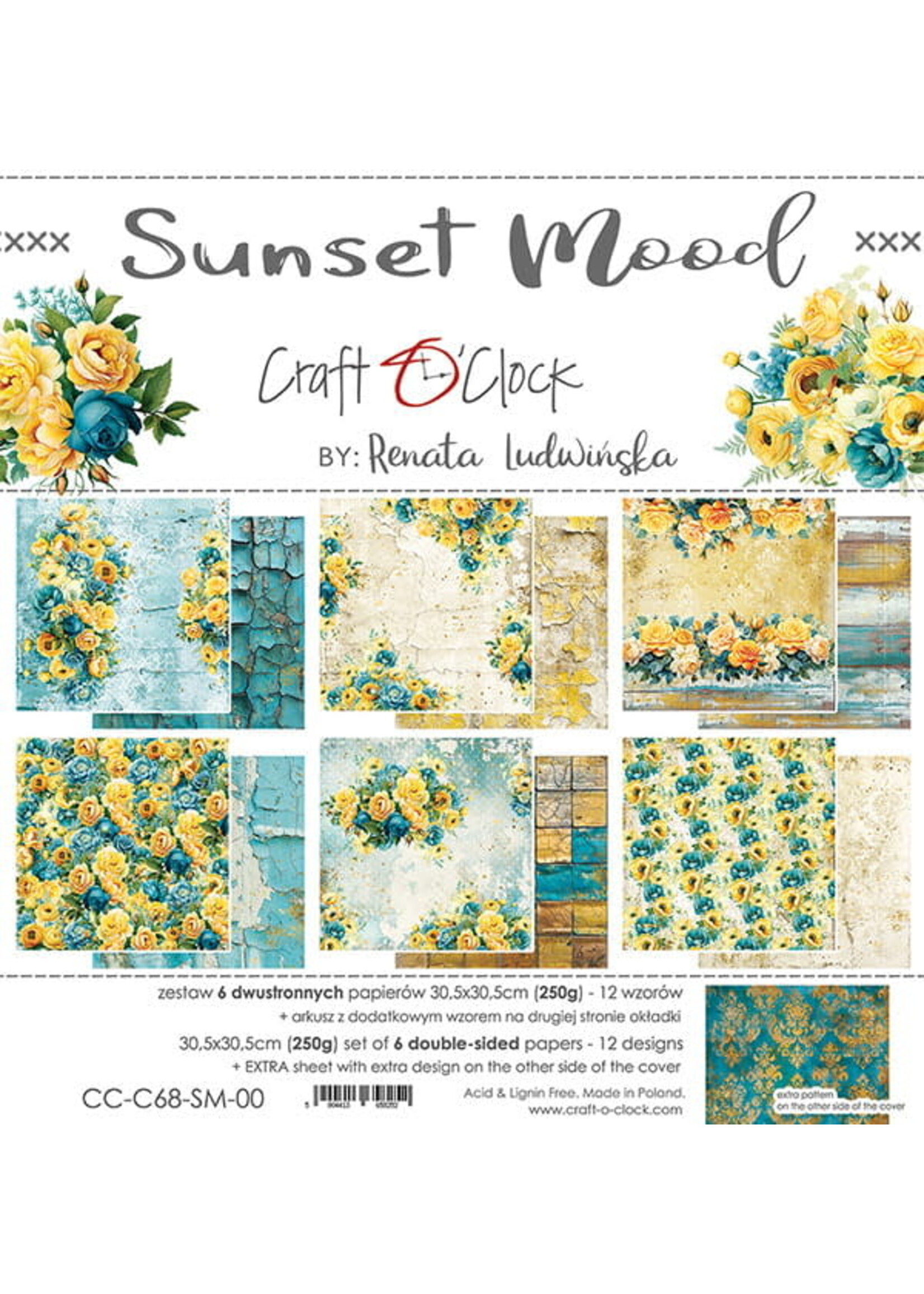 SUNSET MOOD - SET PAPIER 30,5X30,5CM