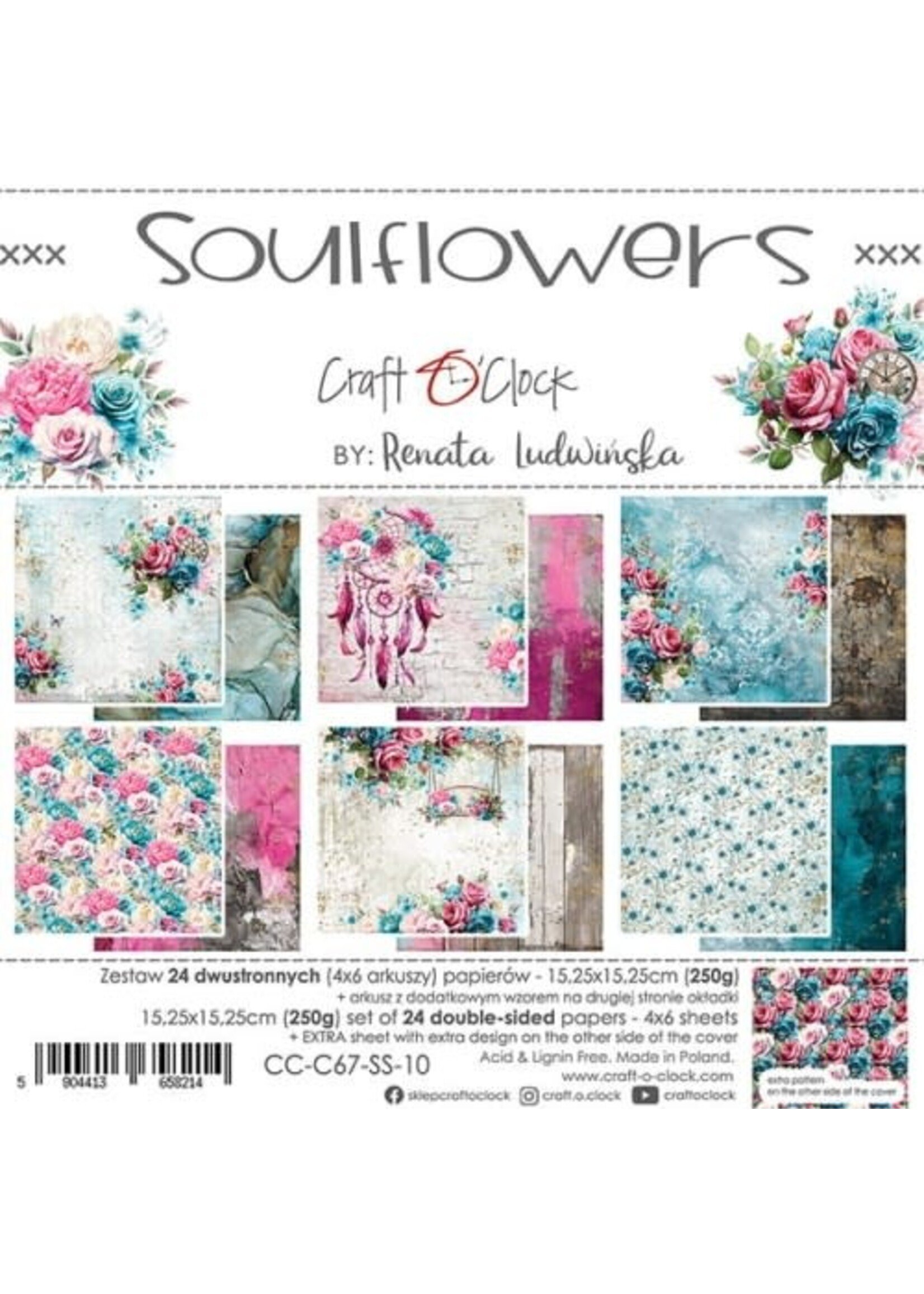 SOULFLOWERS - SET PAPIER 15,25X15,25CM