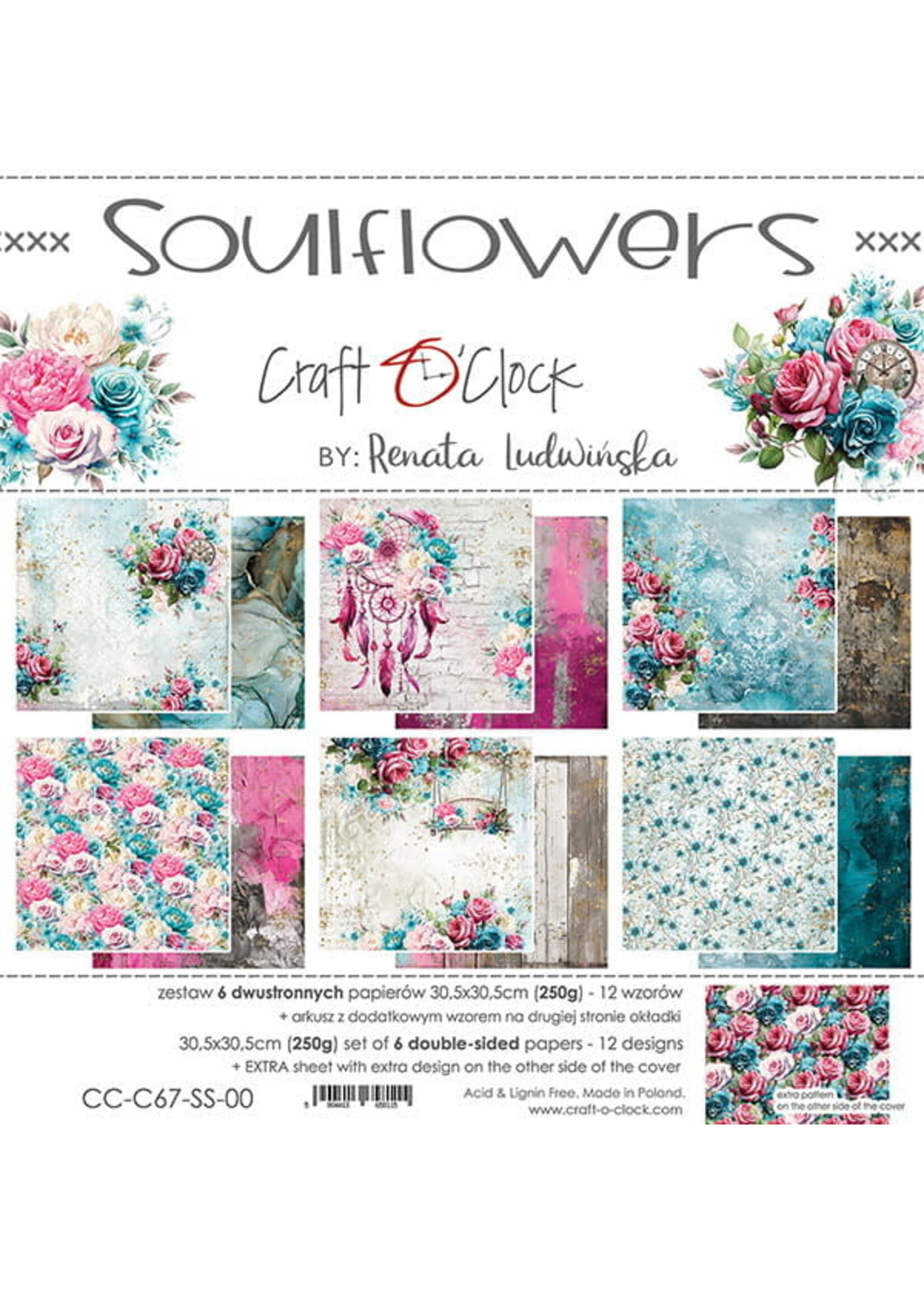 SOULFLOWERS - SET VLOEIPAPIER 30,5X30,5CM