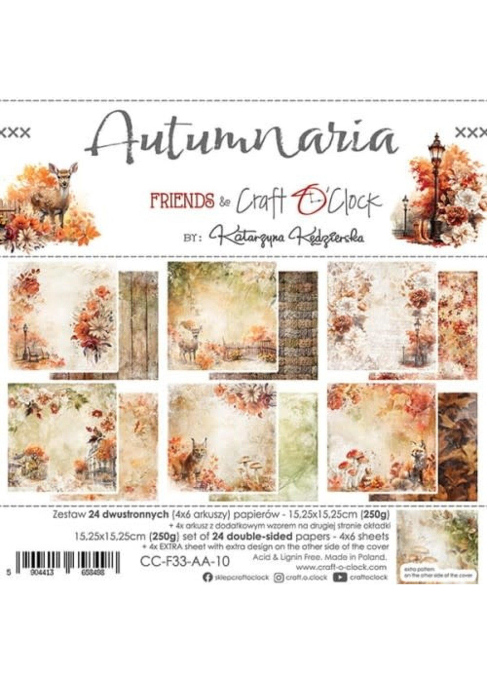 AUTUMNARIA - SET VLOEIPAPIER 15,25X15,25CM